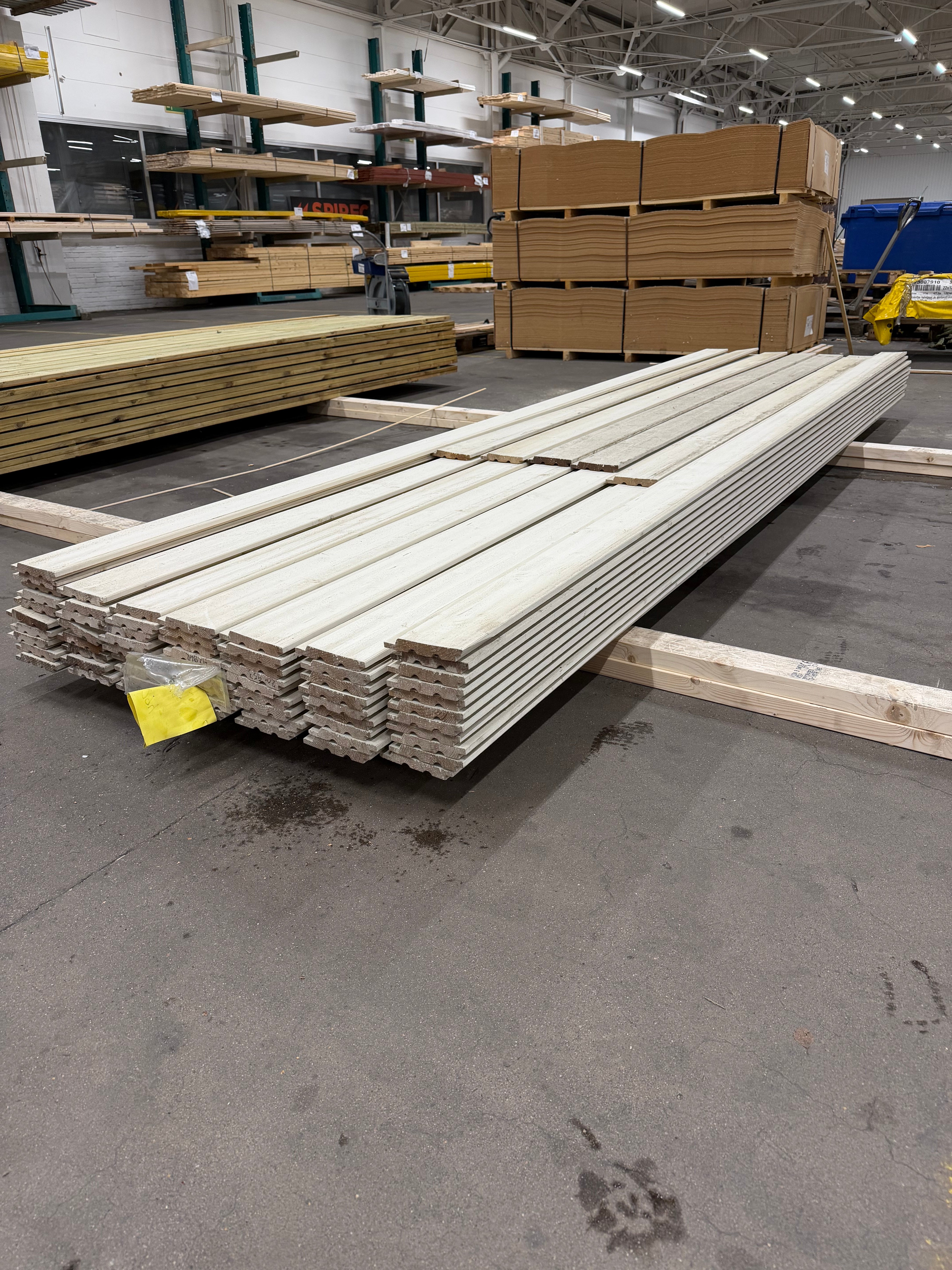 Paket Ytterpanel Falsad Enkelfas 21x147 mm – 70 st Vit