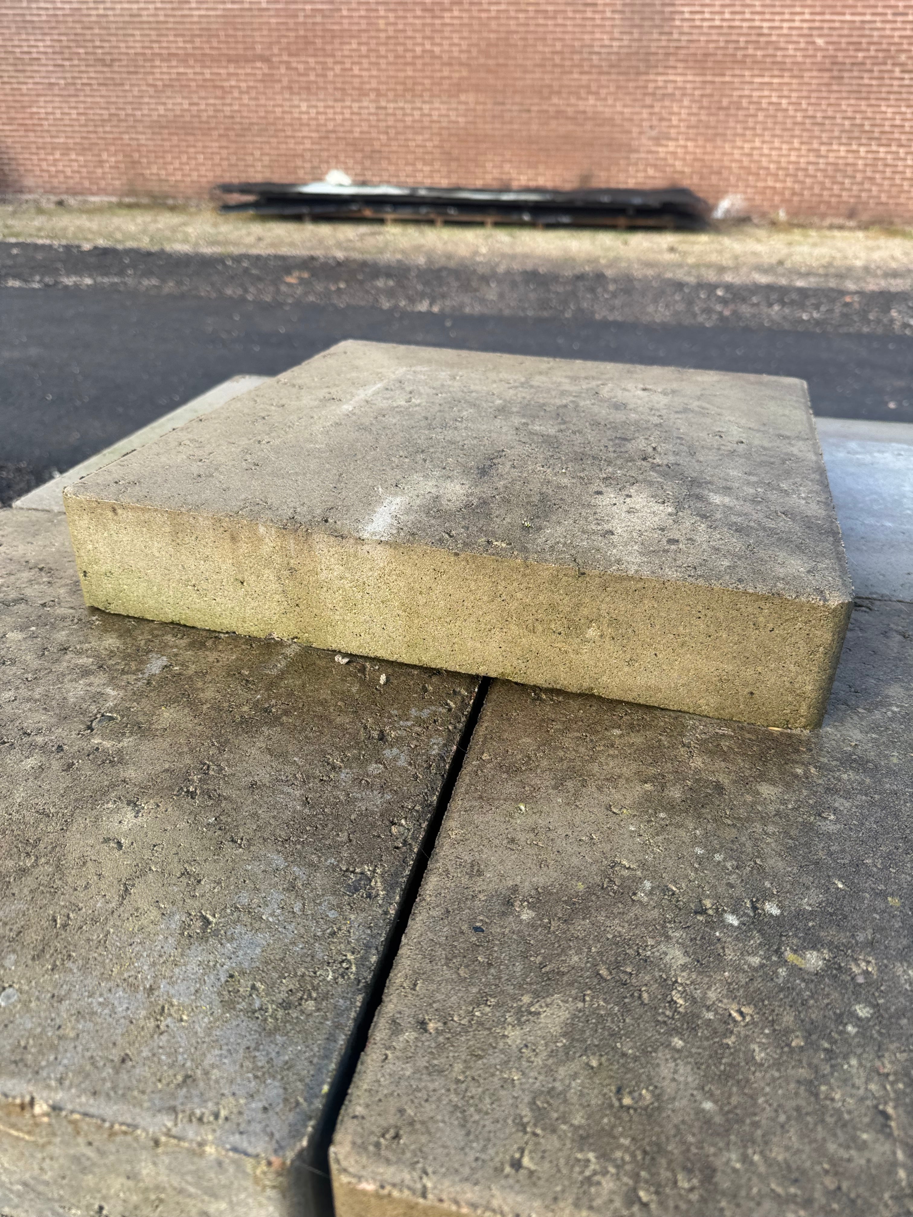 Parti Stolptopp Patina 400×400×80 mm – Grå (24 st)