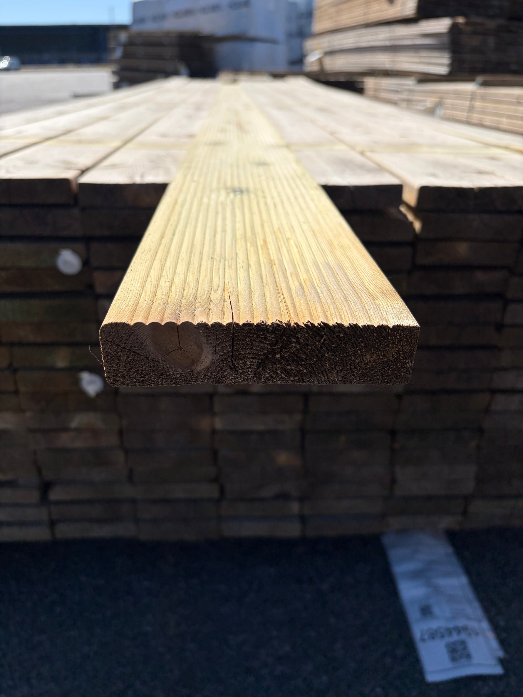 Paket Tryckimpregnerad Rillad Trall 28x120mm, 144st 3,90m
