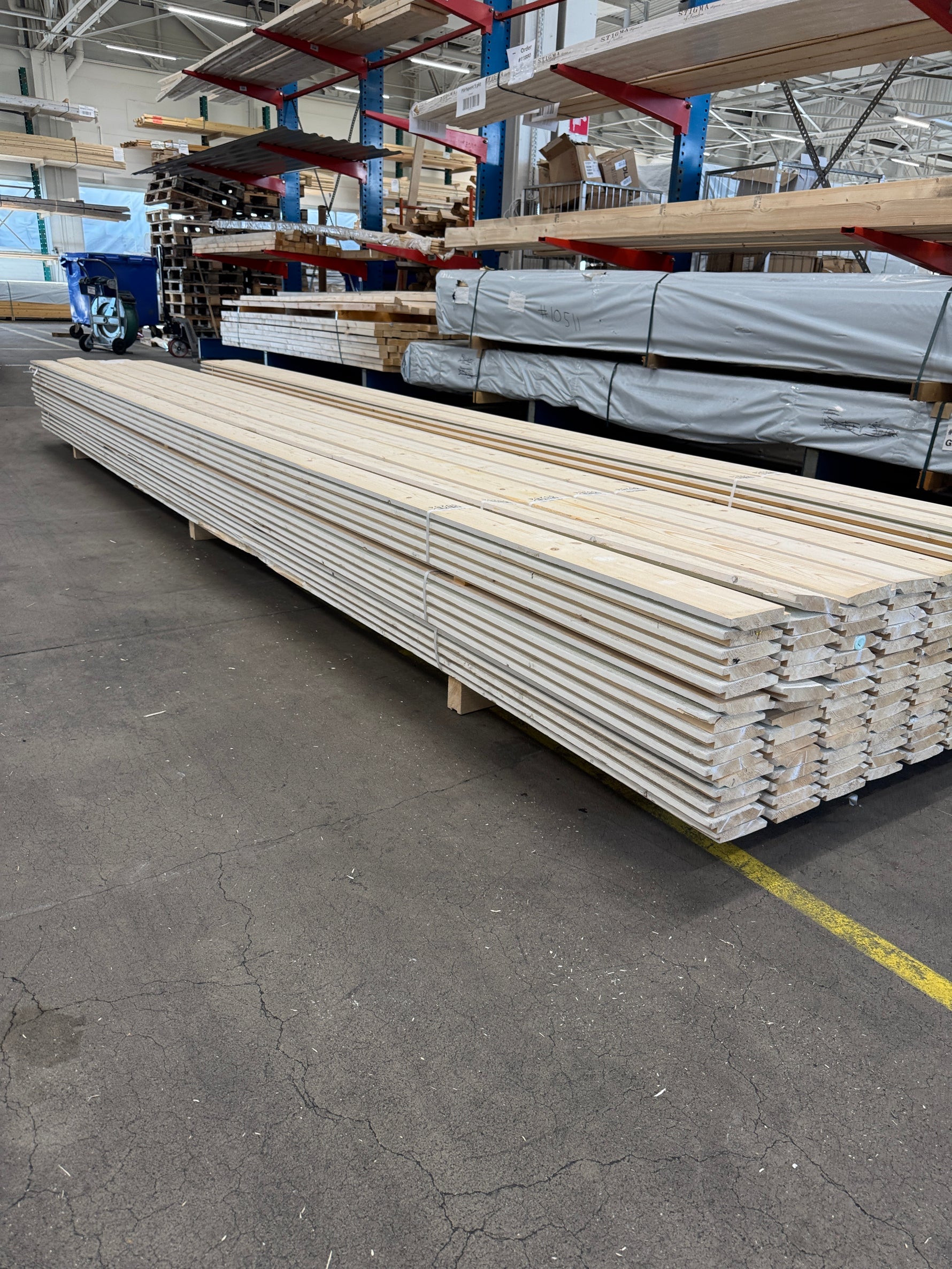 Paket Ytterpanel Enkelfas Halvspont 22x120mm, 4,50m, 127st – Grundmålad