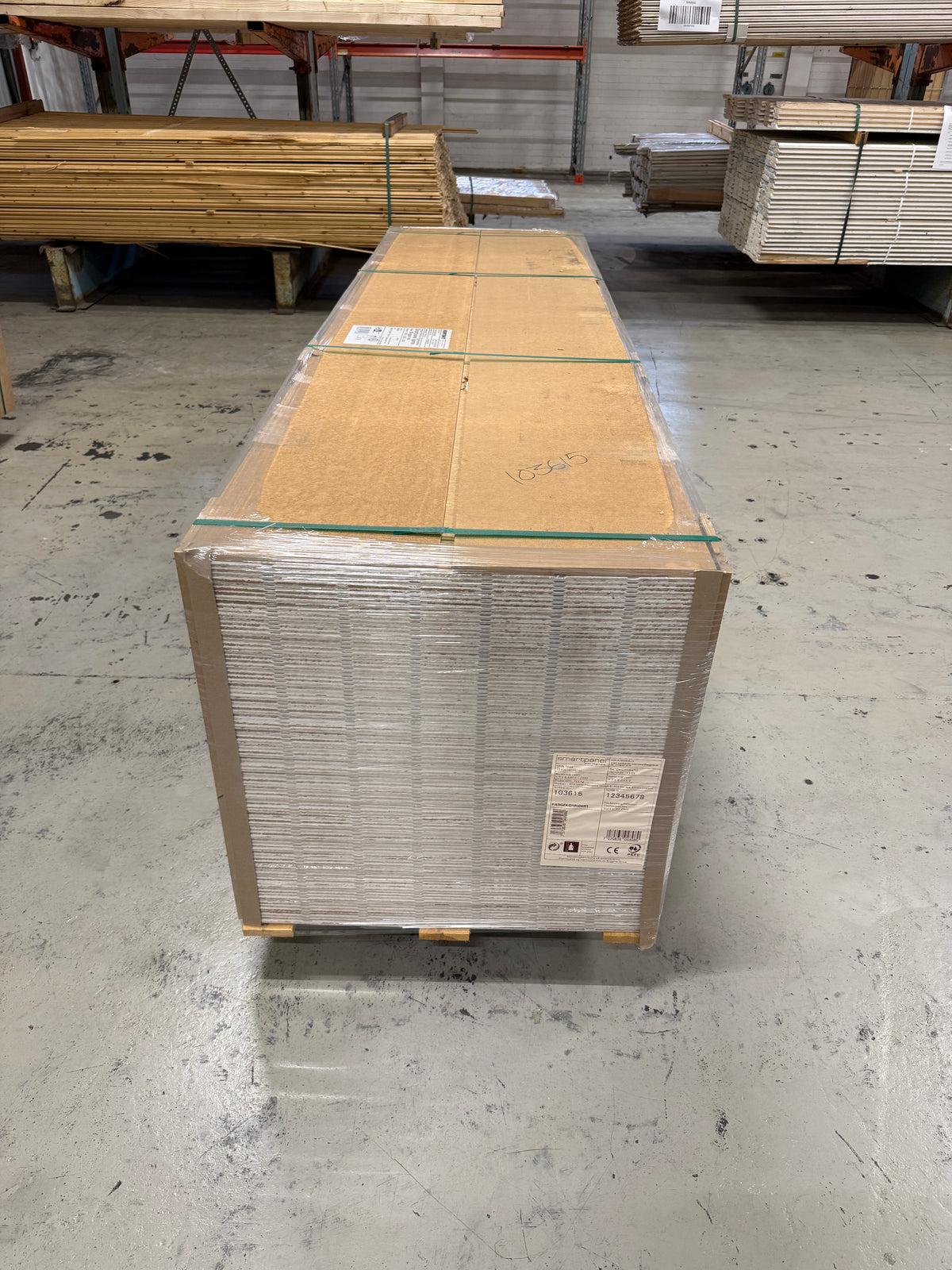 Parti Smartpanel Dekorplate Skygge Vit – 100st skivor, 148,18 m²