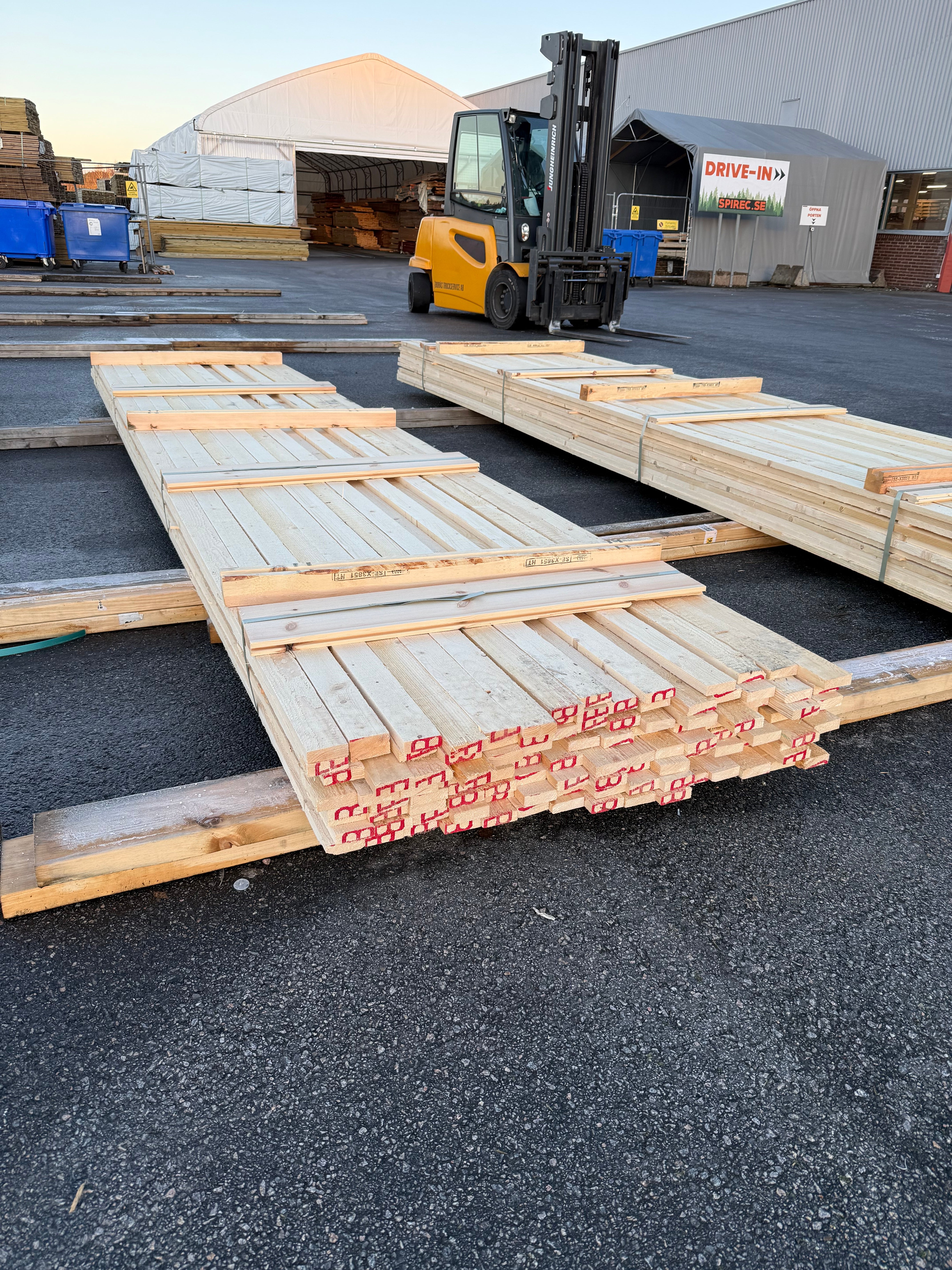 Paket Brädor 19x63mm – 118 st (4,80 m, gran, ohyvlad/råsågad)