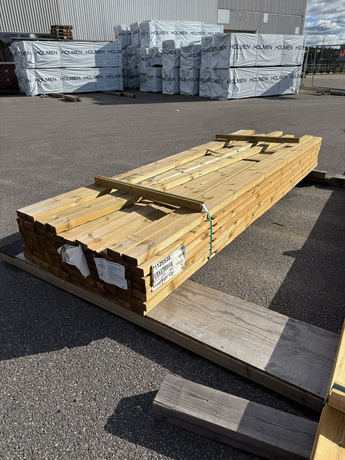 Paket Tryckimpregnerade Reglar 45x95mm 3,30m NTR-AB, C24 72st