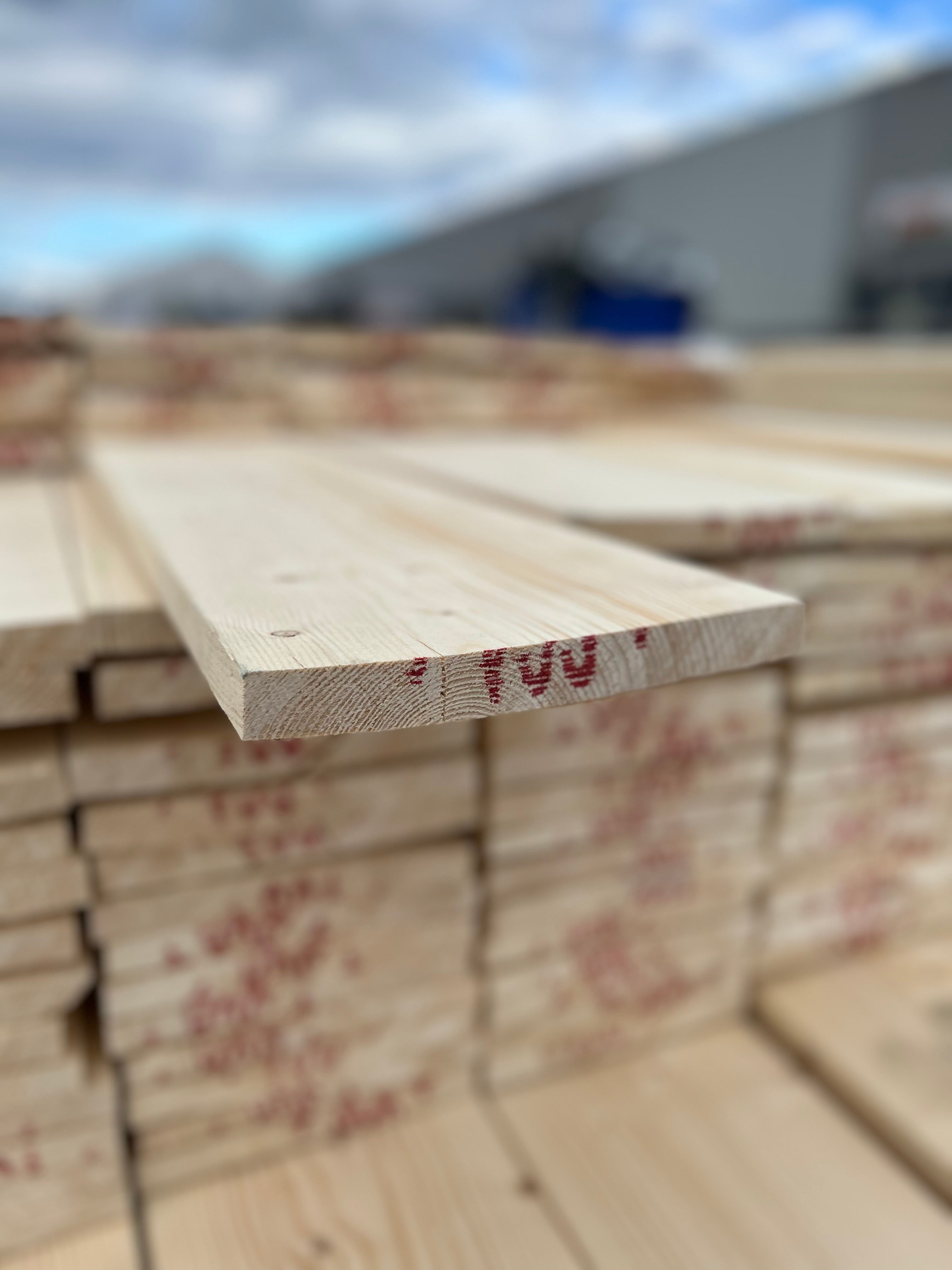 Paket Finsågad Panel 22x195mm 112st 4.20–5.40m – Andra sortering