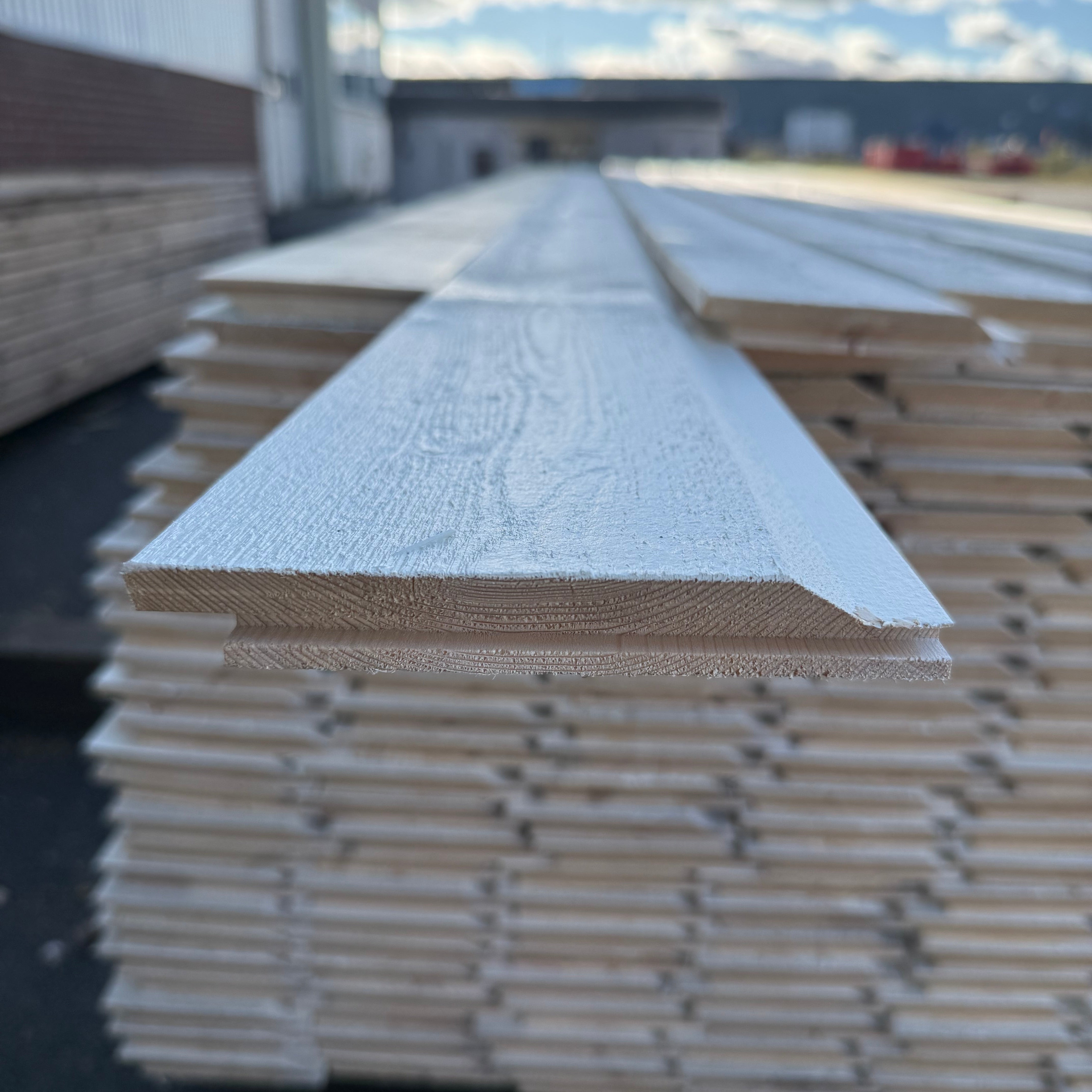 Enkelfas Halvspont Ändspont 22x145mm, 3,60m (Mellanstruken vit)
