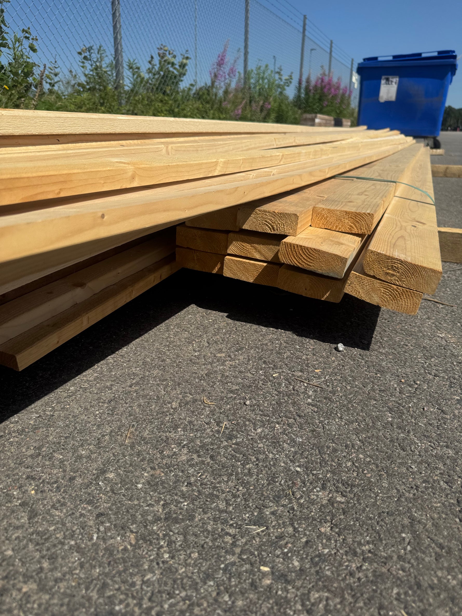 Paket Klädselläkt 22x45 mm + Hyvlat Virke 34x95 mm