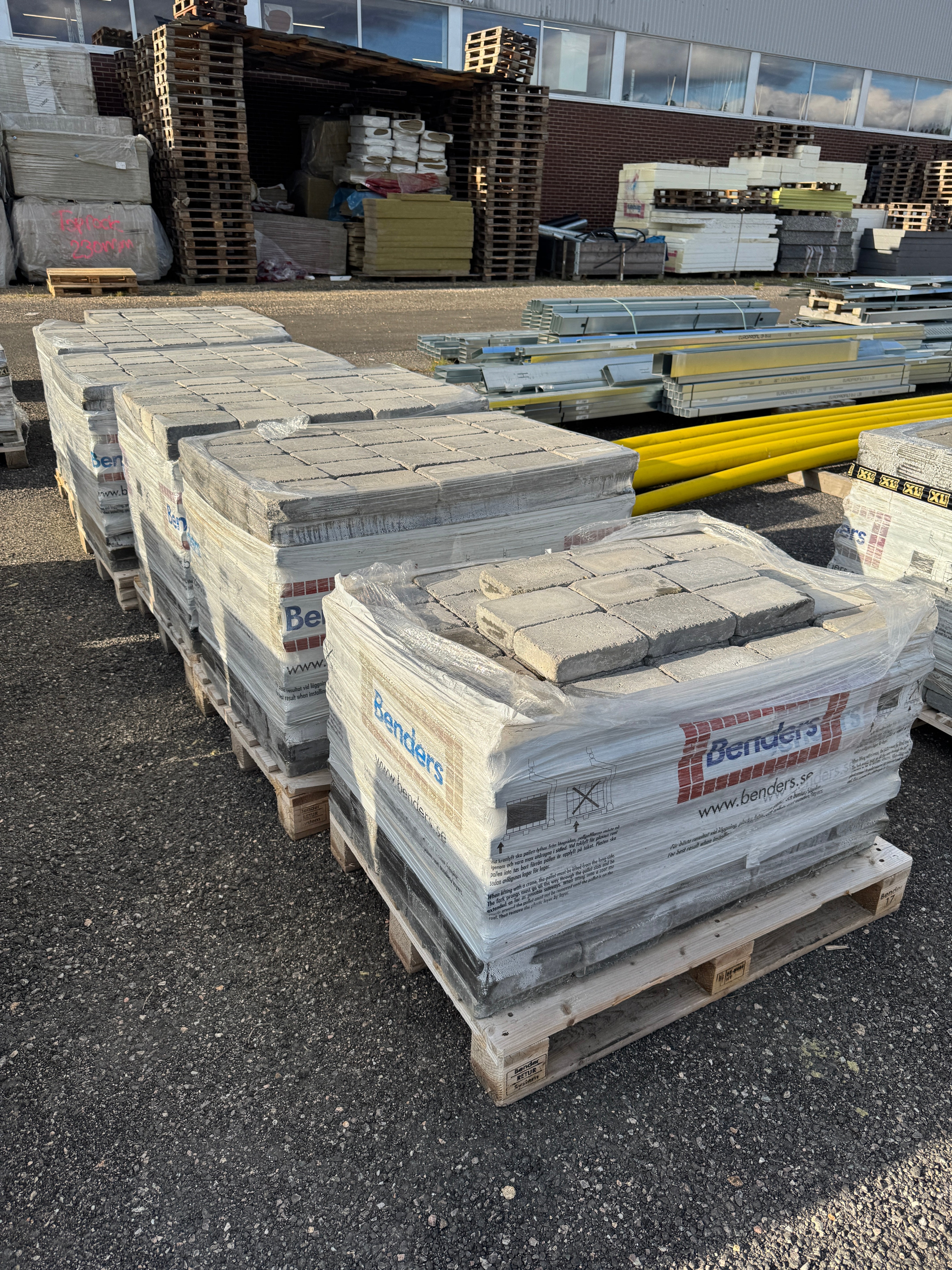 5 Pall Marksten Labyrint Antik Hel 210x140x50mm Gråmix&nbsp;