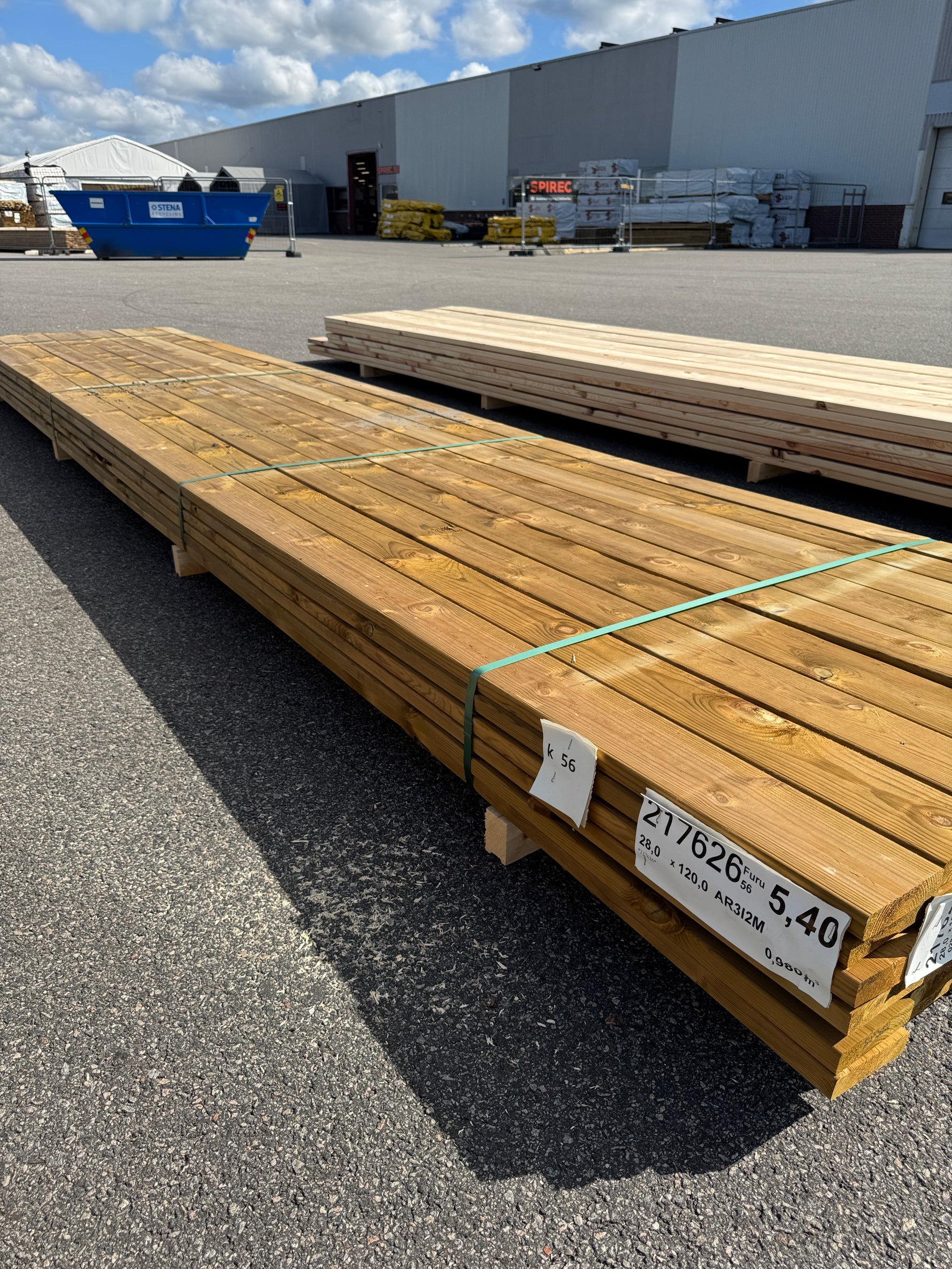 Paket Slät Trall 28x120 – 54st – 5.40 m – NTR AB – ANDRASORTERING