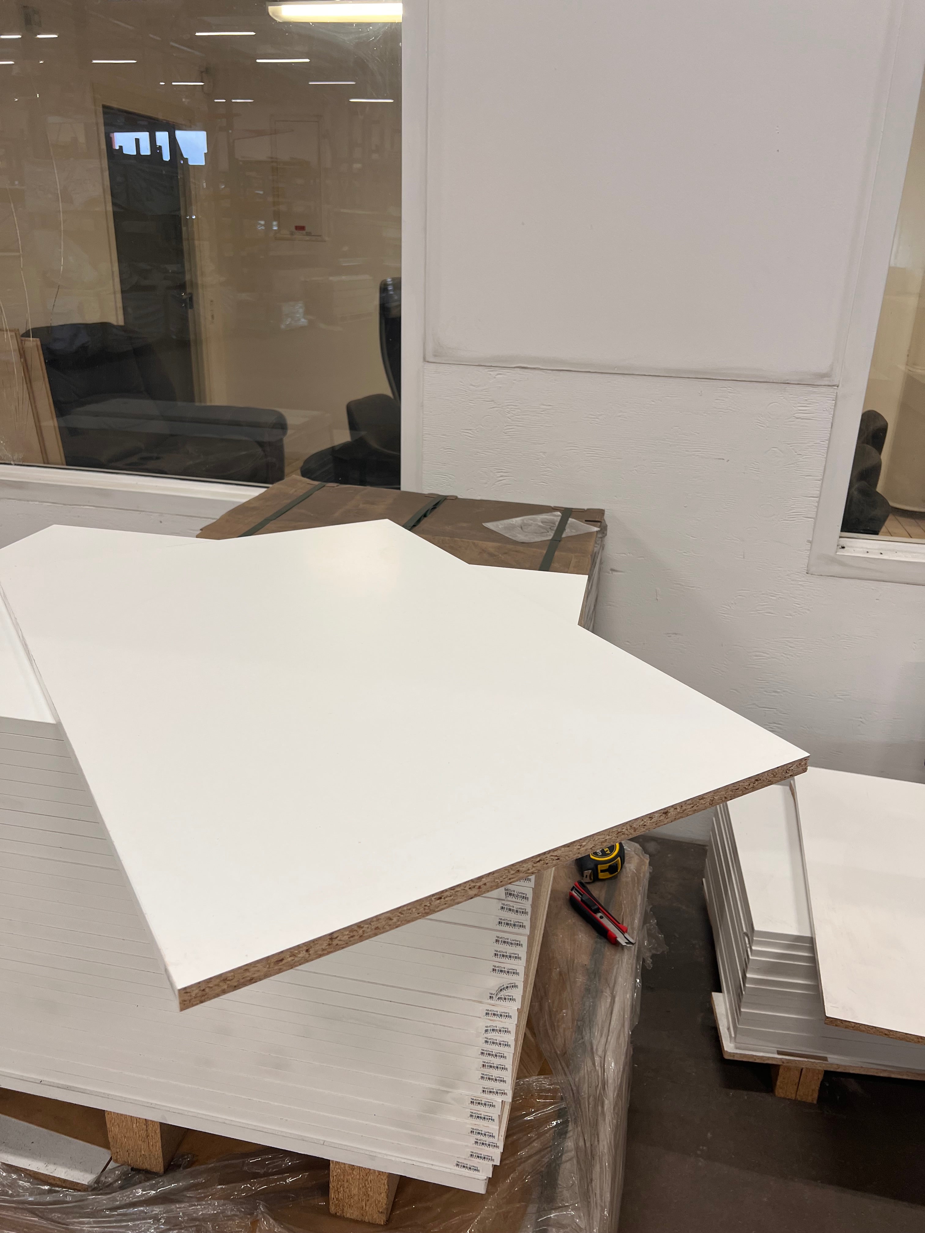 Hyllplan 16x766x522mm - Vit Melaminbelagd Spånskiva