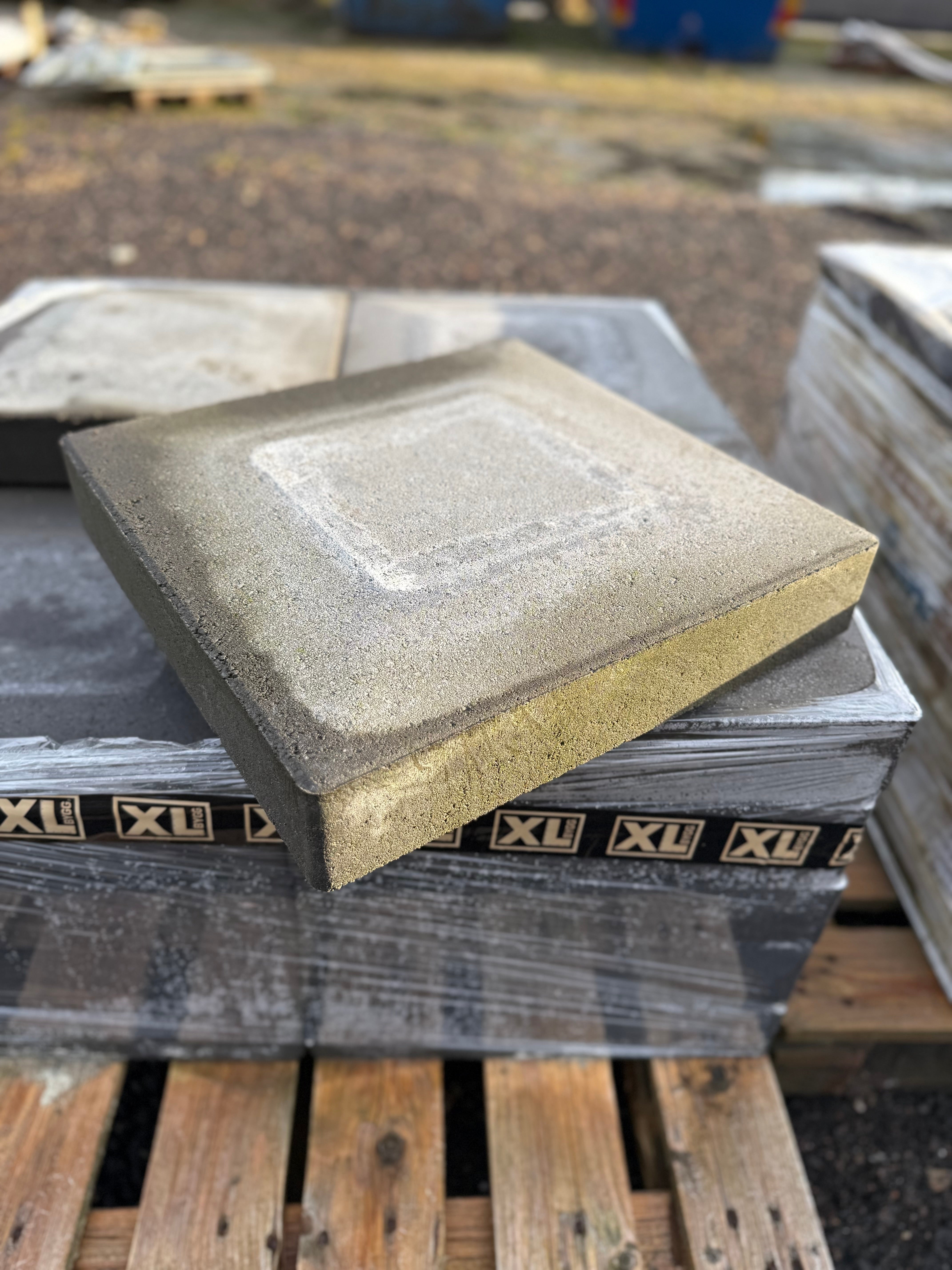 Parti Stolptopp Patina 400x400x80mm – Grafit (44 st)