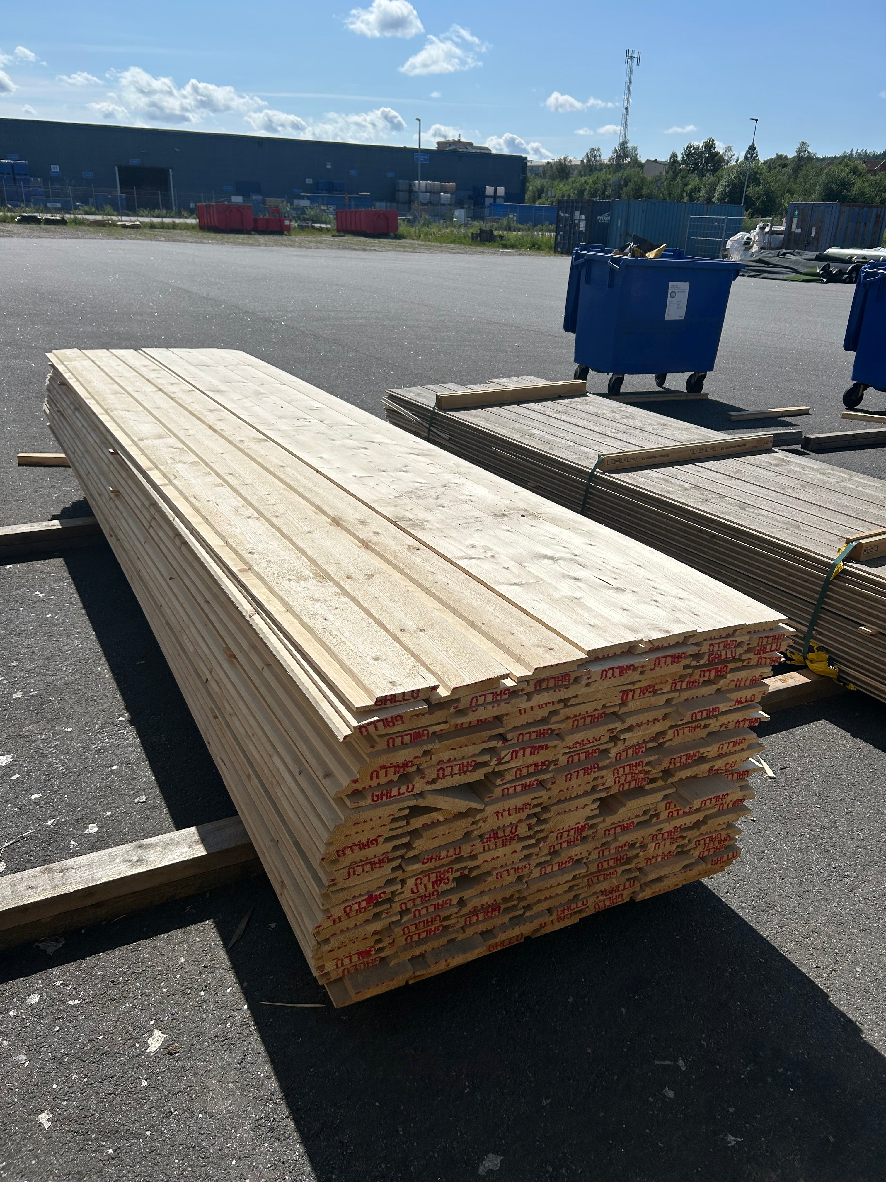 Paket Ytterpanel 22x145mm 3.60m 182st obehandlad