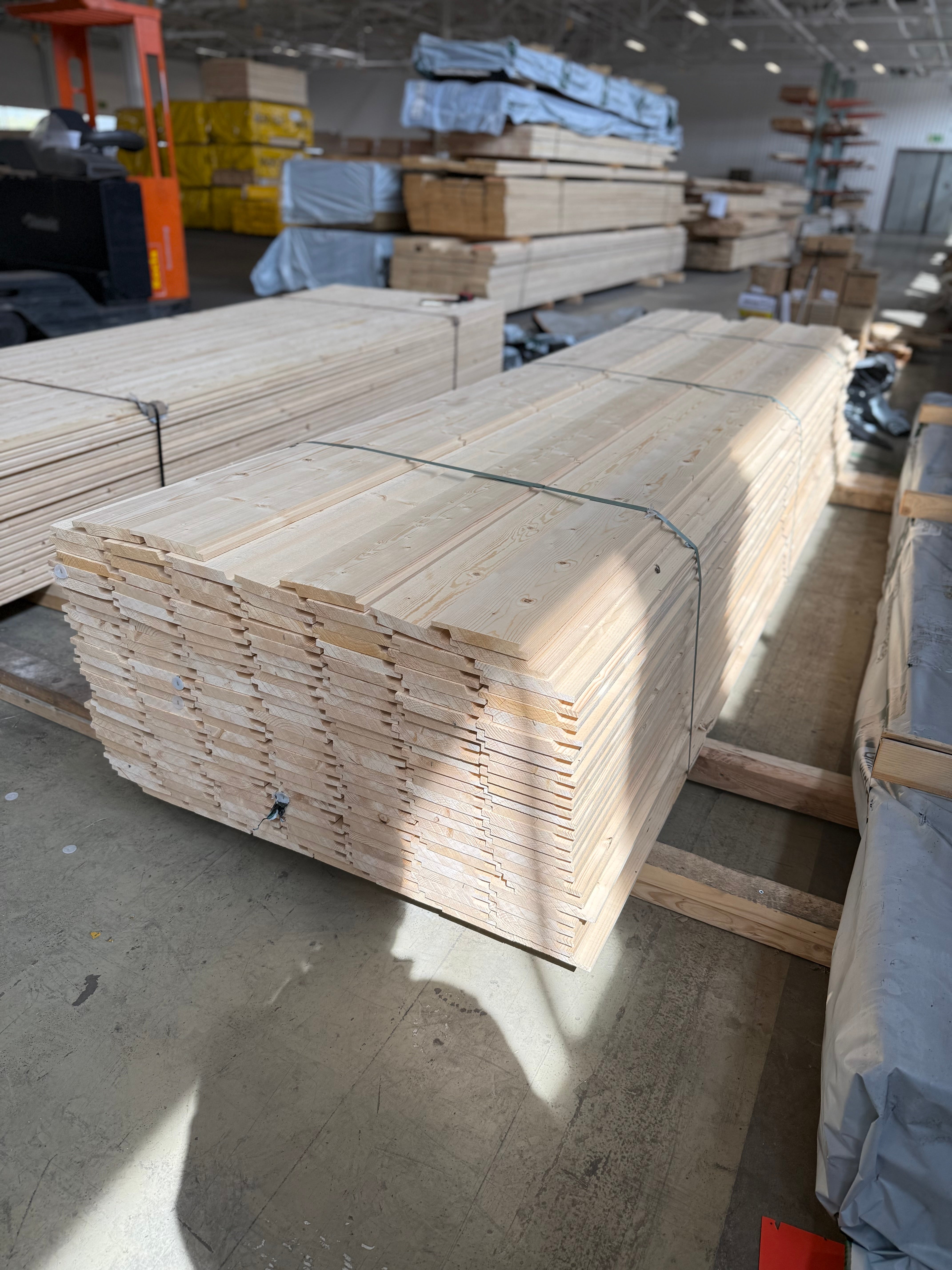Paket Ytterpanel 22x145 mm – 3,60 m – 175 st – Obehandlad