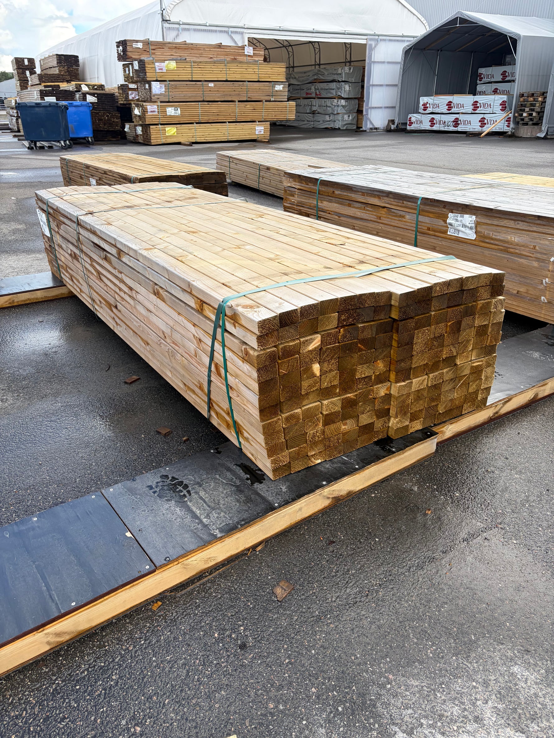 Paket Tryckimpregnerade Reglar 44x70mm, 168st 3,00m