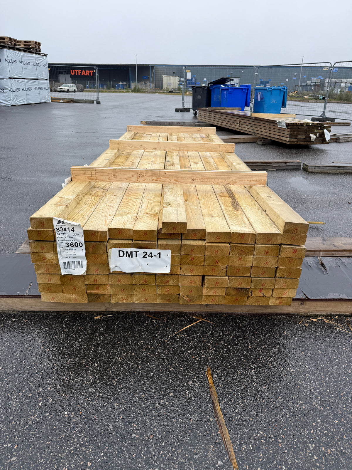 Paket Tryckimpregnerade Reglar 45x95mm 3,60m- 80st