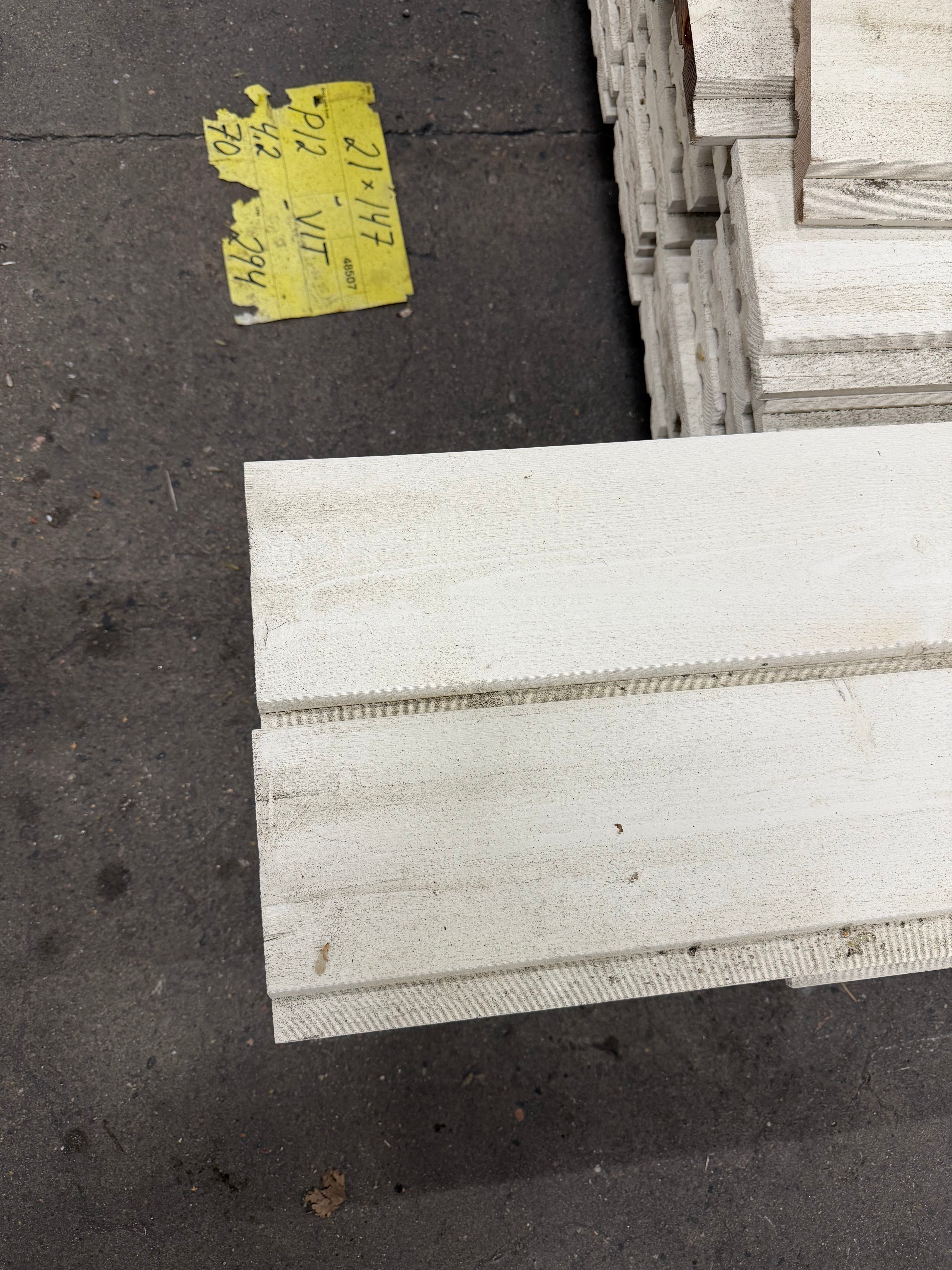 Paket Ytterpanel Falsad Enkelfas 21x147 mm – 70 st Vit