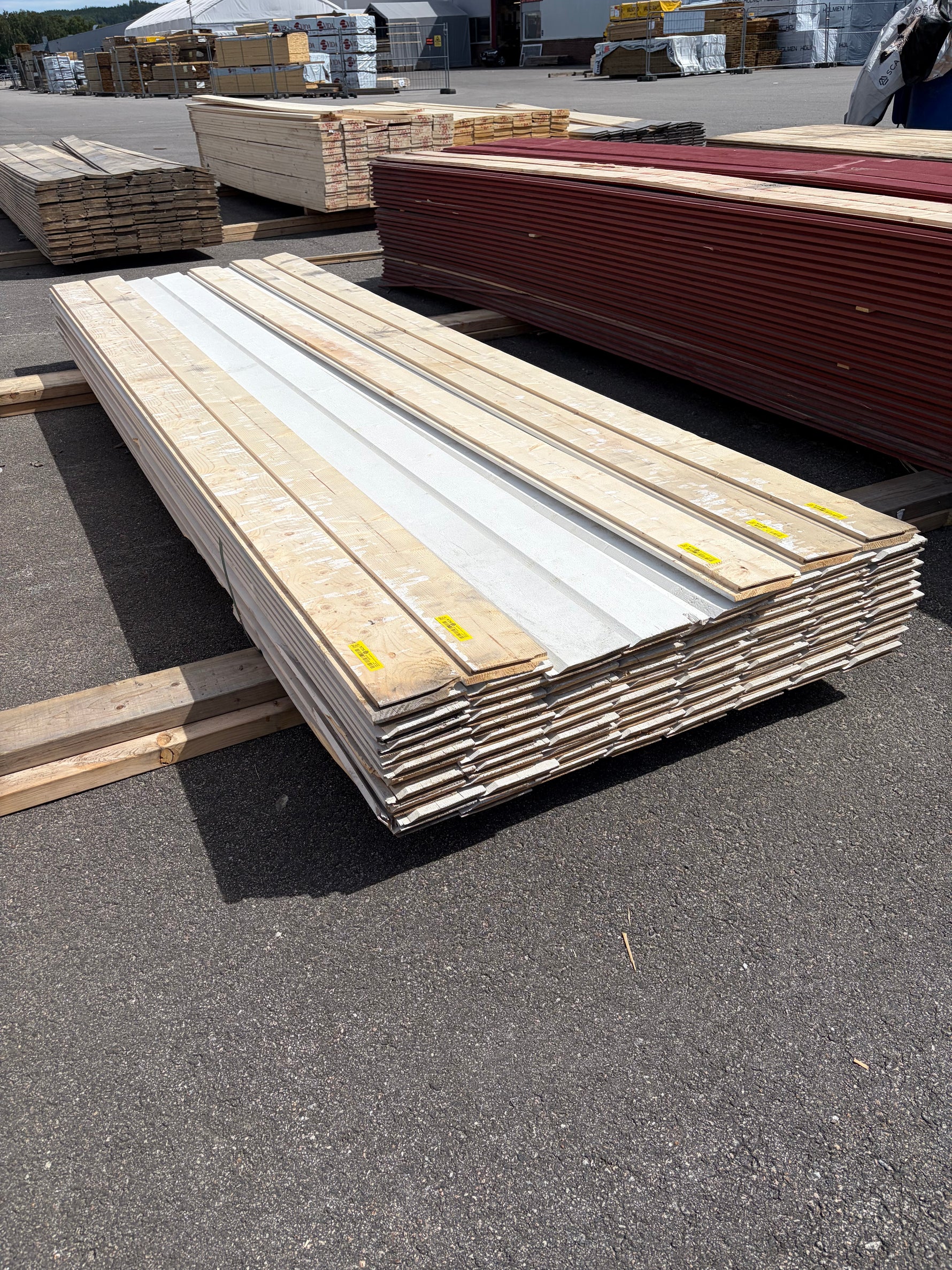 Paket Ytterpanel Enkelfas Fals Ändspont 22x145mm, 85st 3.60m