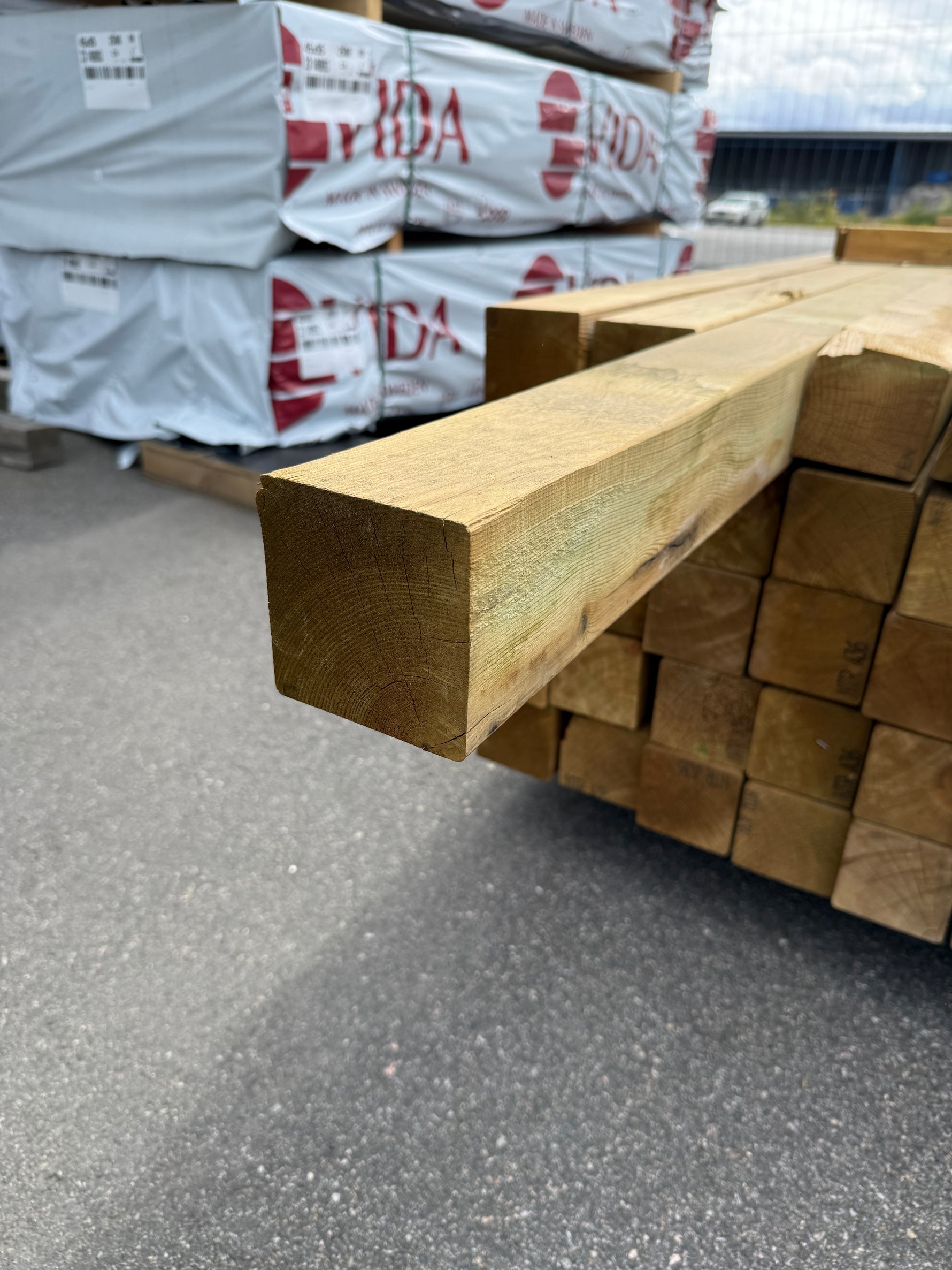 Paket Tryckimpregnerade Stolpar 95×95 mm, 55 st 3,60 m (NTR/A)