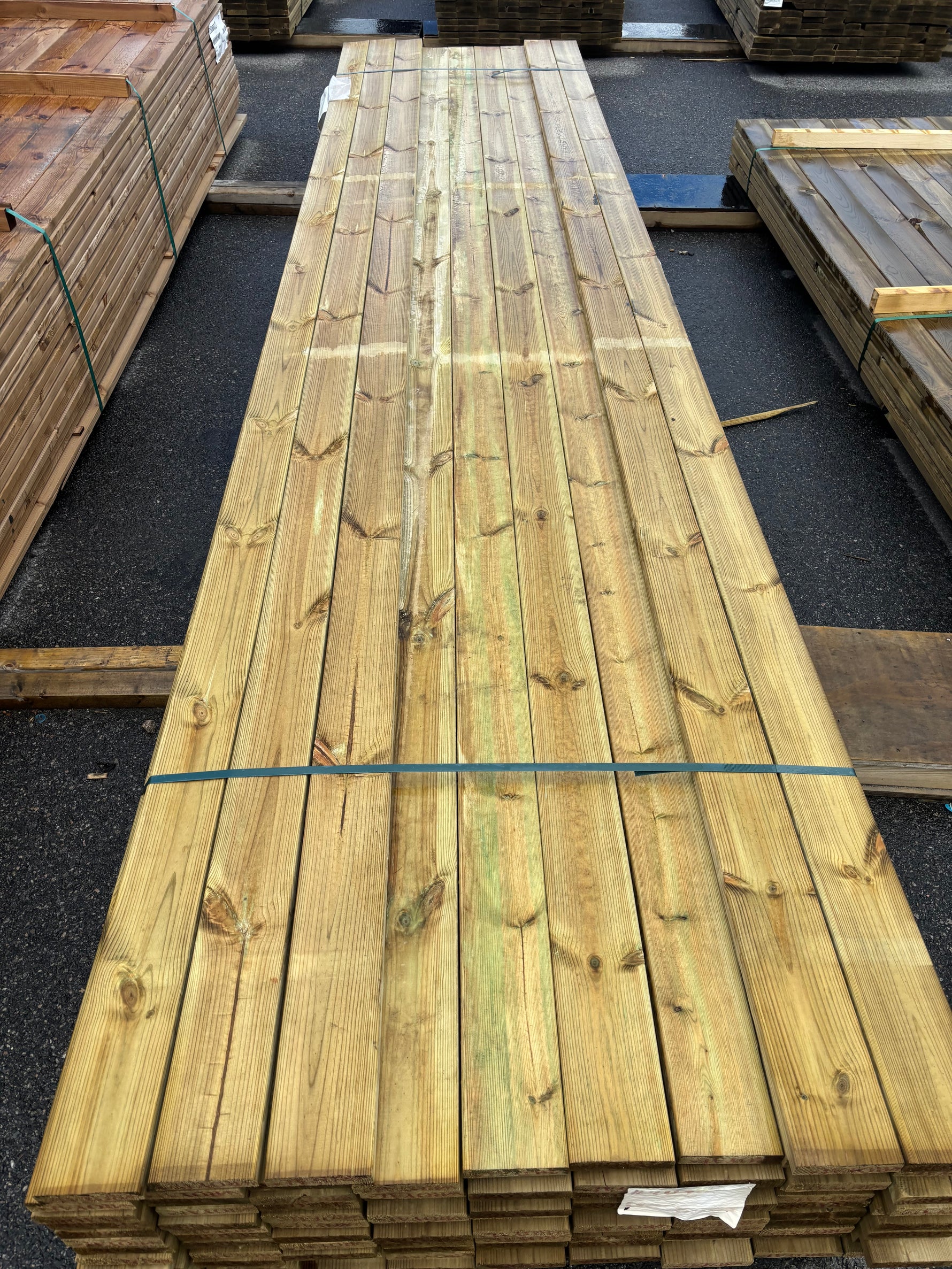 Paket Tryckimpregnerad Trall 28x120mm Furu, 104st 4,8m