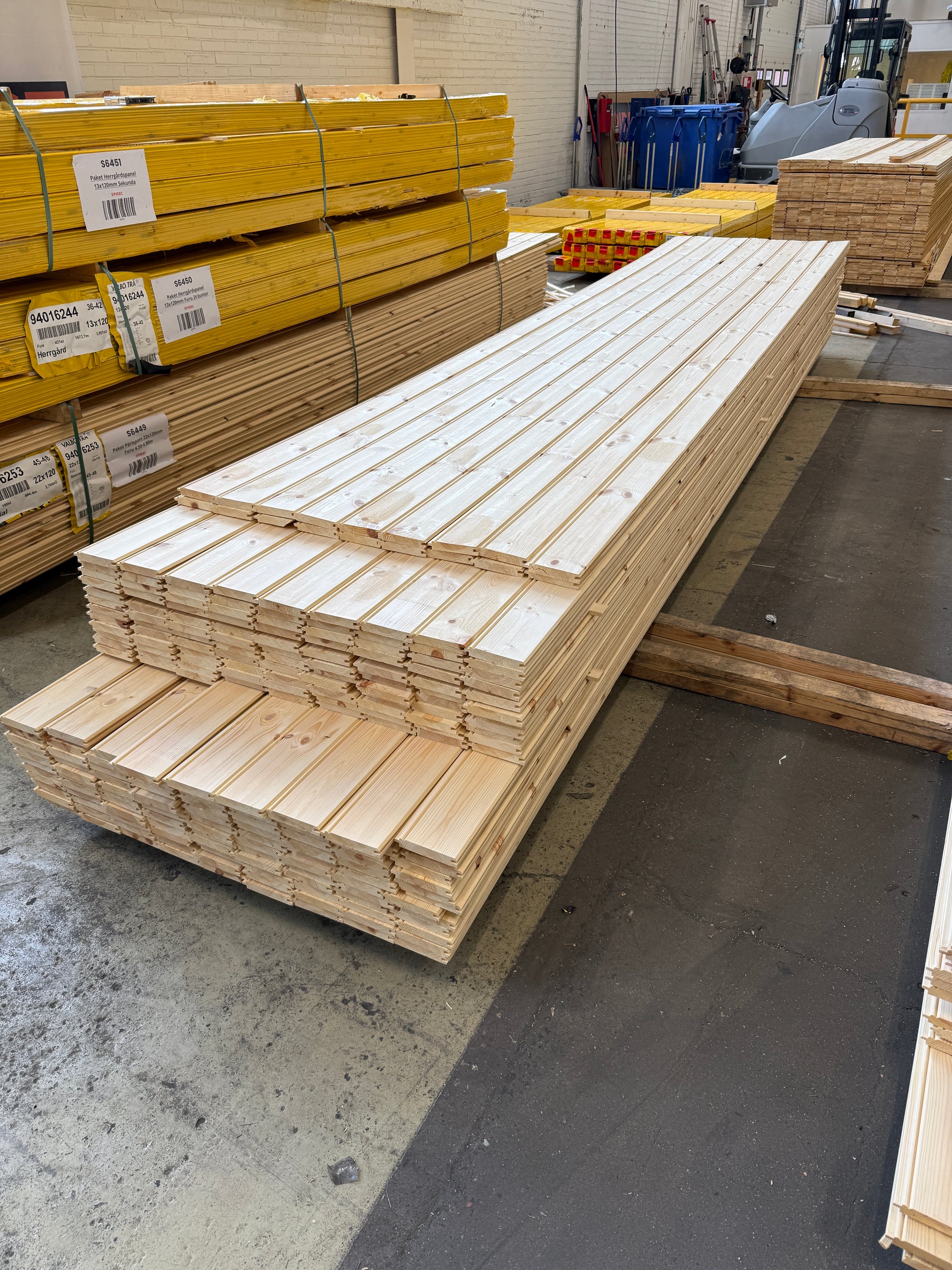 Paket Pärlspont 22x120mm Furu, 225st 4,50–5,10m (Sekunda)