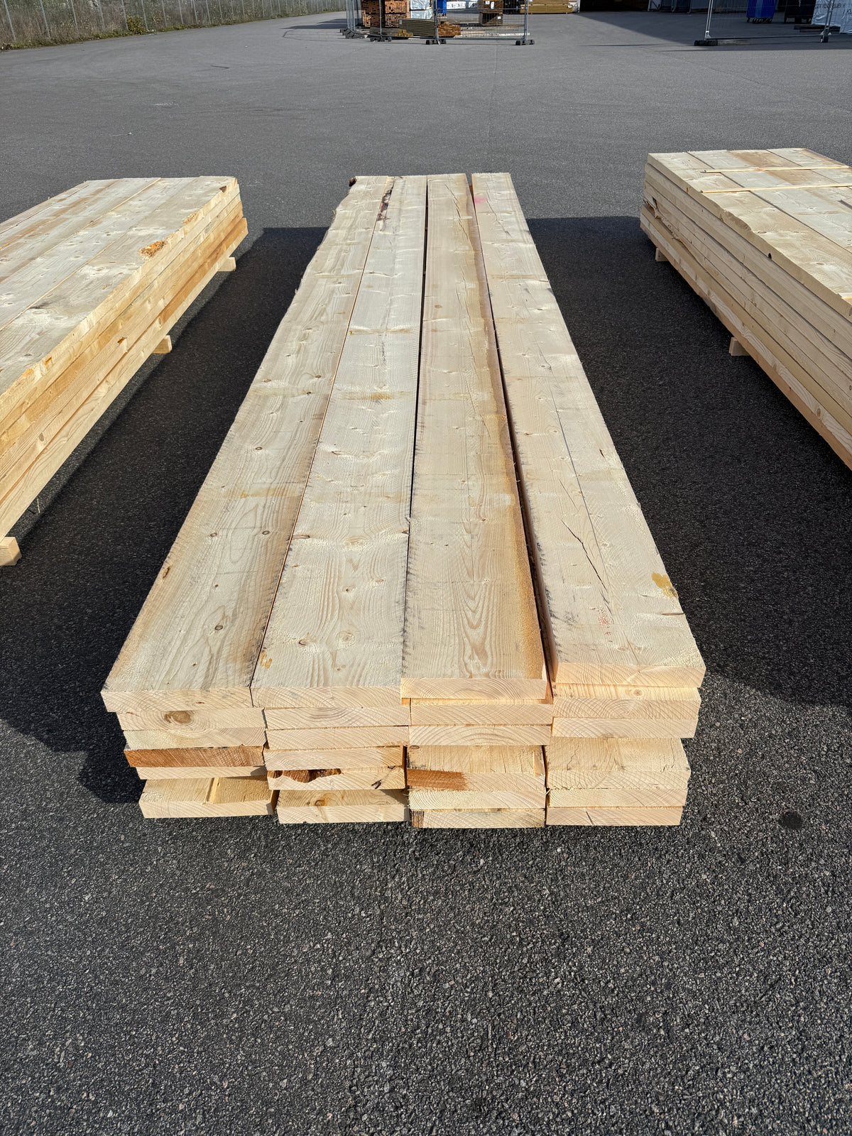 Paket Ohyvlade Reglar 47x250mm (3,90–4,80m) 28st