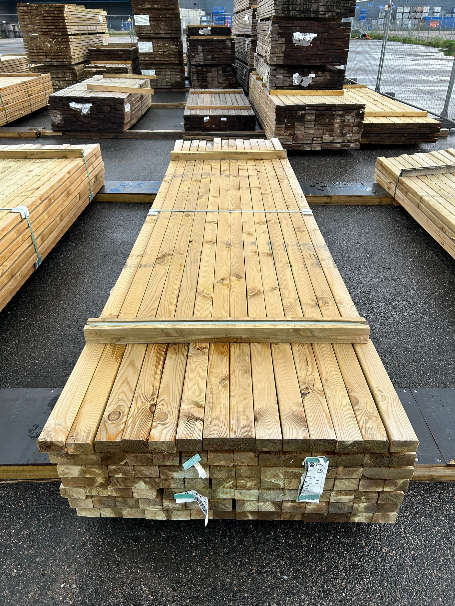 Paket Tryckimpregnerade Reglar 45x70mm, 98st 3.90m (C14)