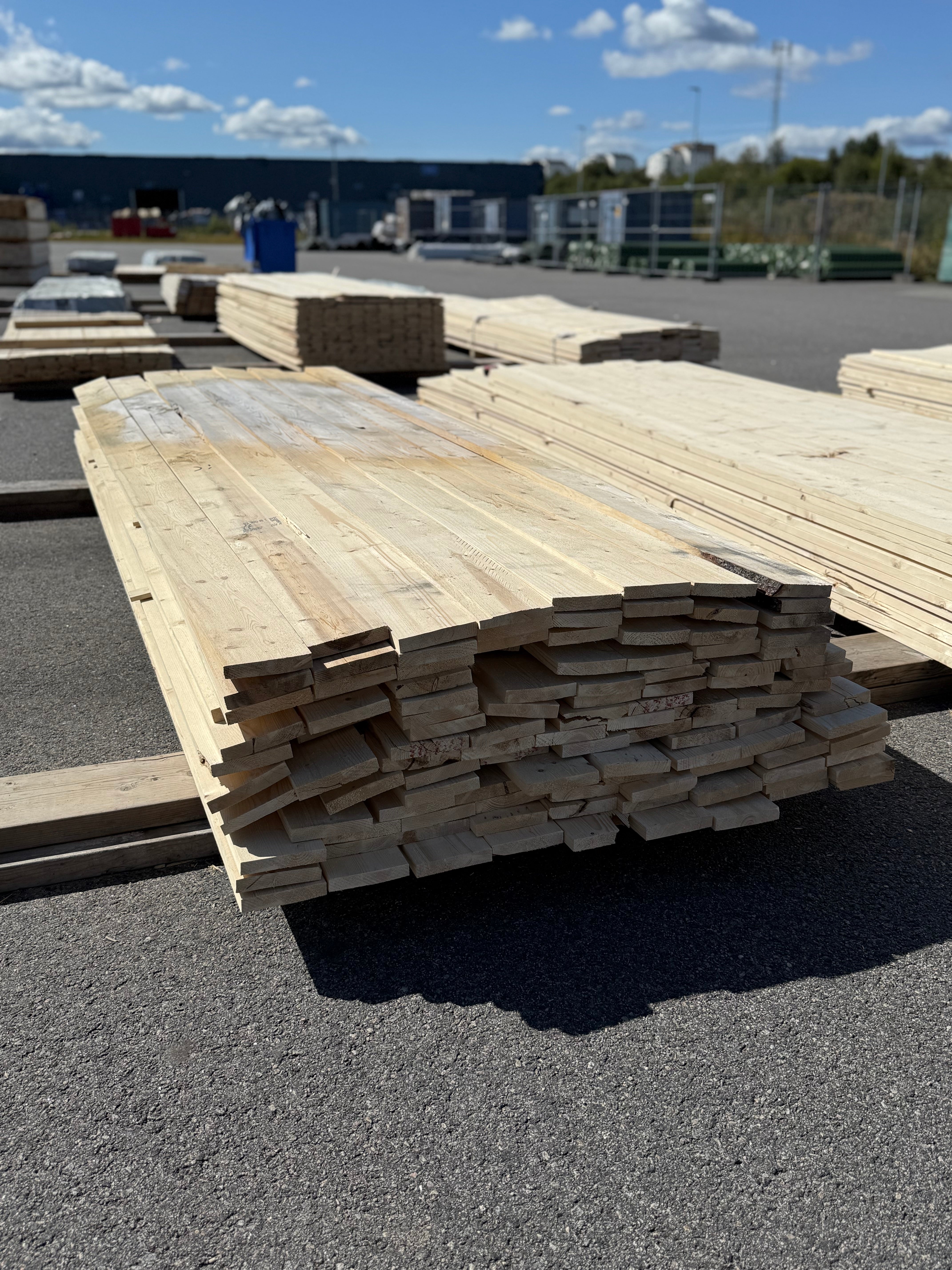 Paket Finsågad Panel 22x120mm 114st 3.0–3.60m – Andra sortering