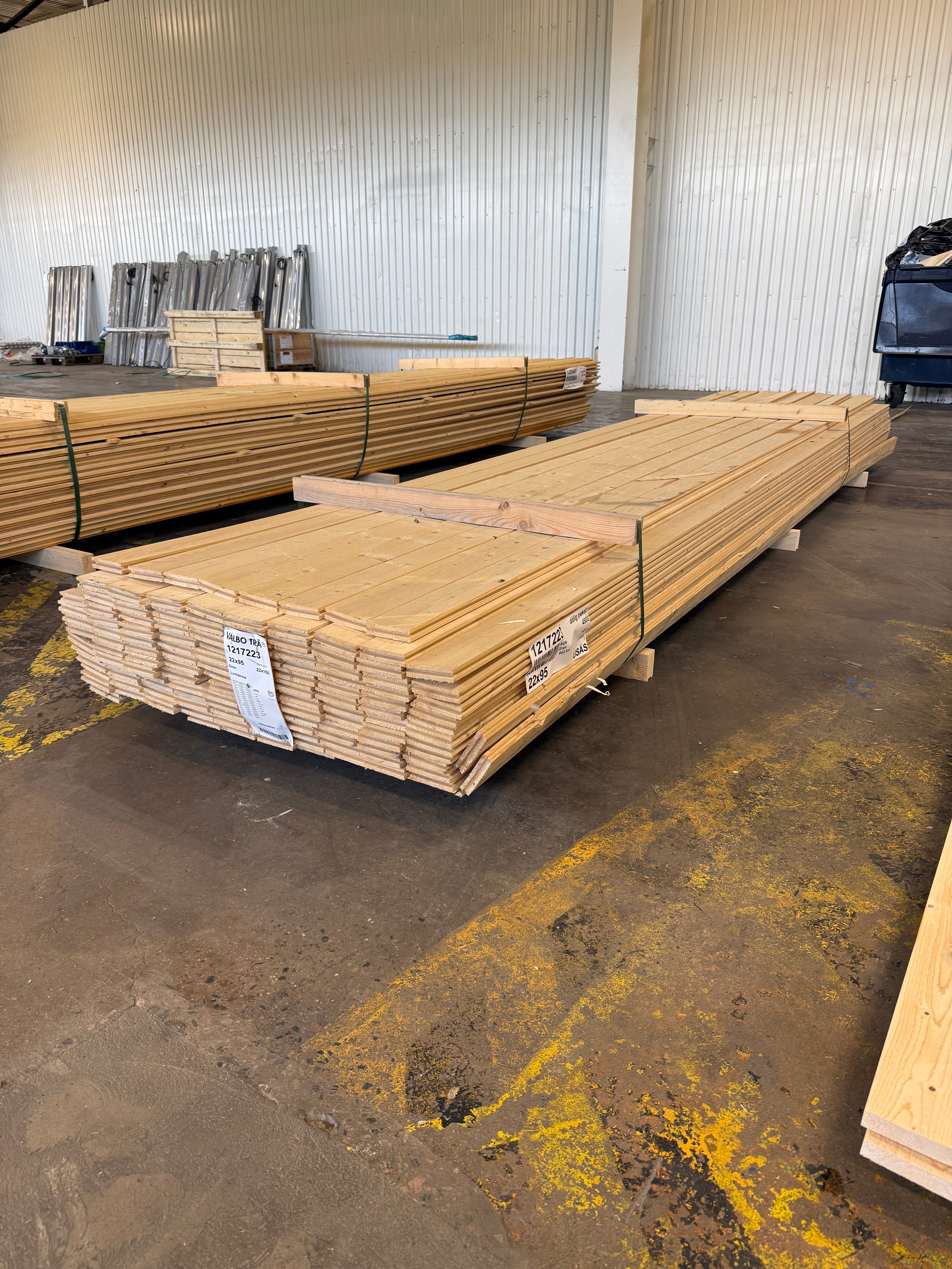 Paket Råspont 22x95mm 4,50m 127st Gran