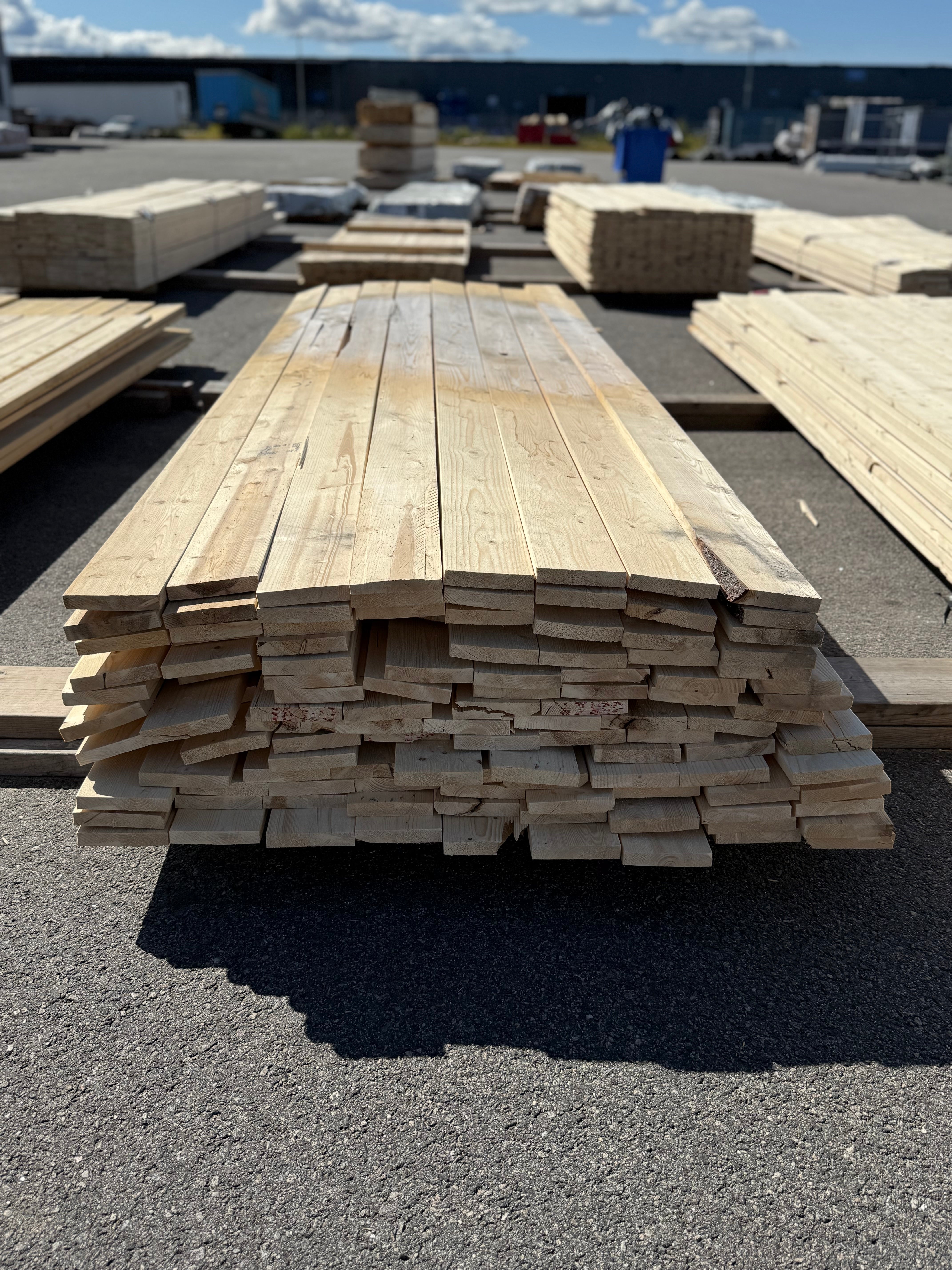 Paket Finsågad Panel 22x120mm 114st 3.0–3.60m – Andra sortering