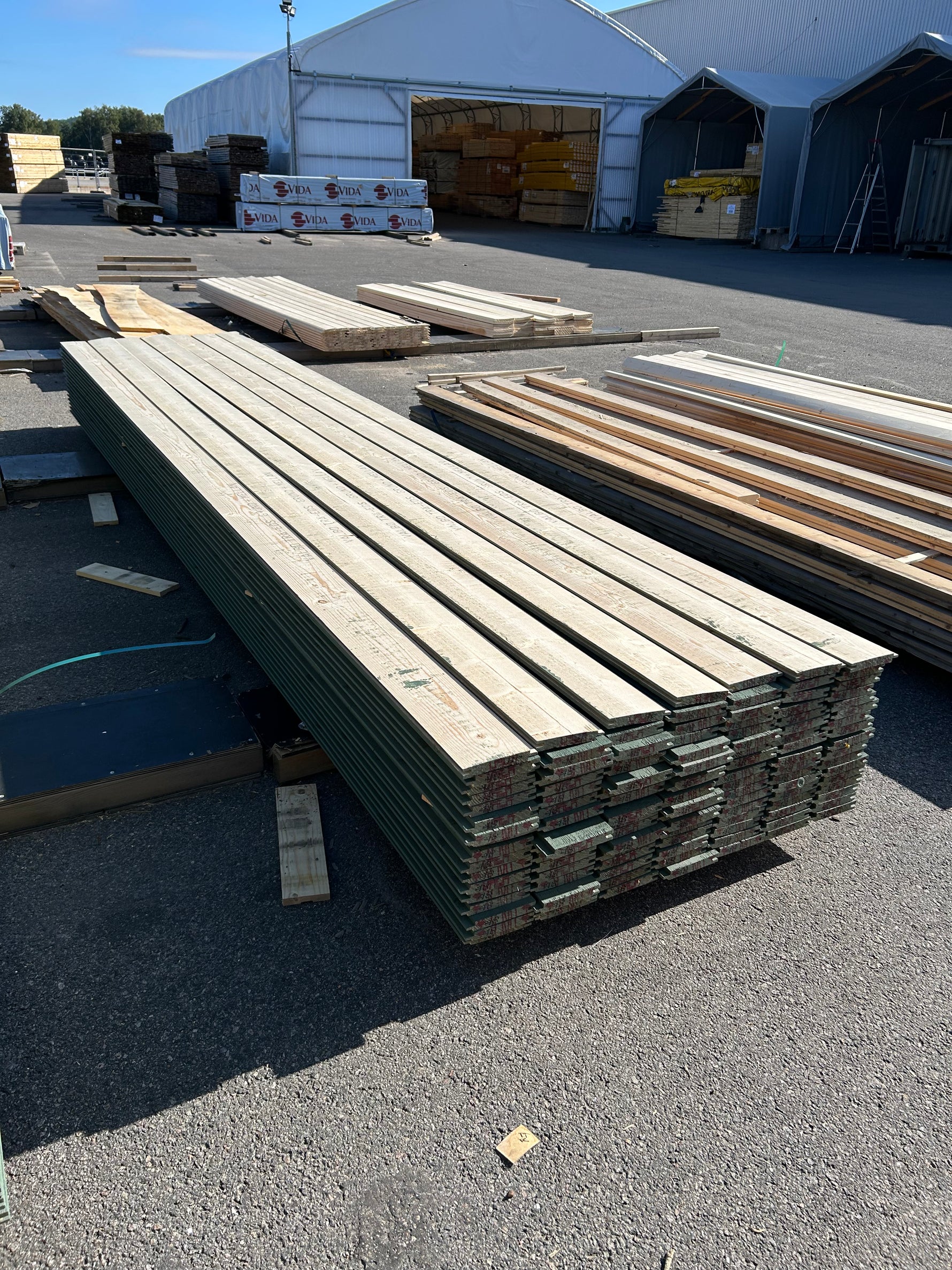 Paket Spontad Spårpanel 22x145mm 4,80m 119st Gran- Mellanstruken