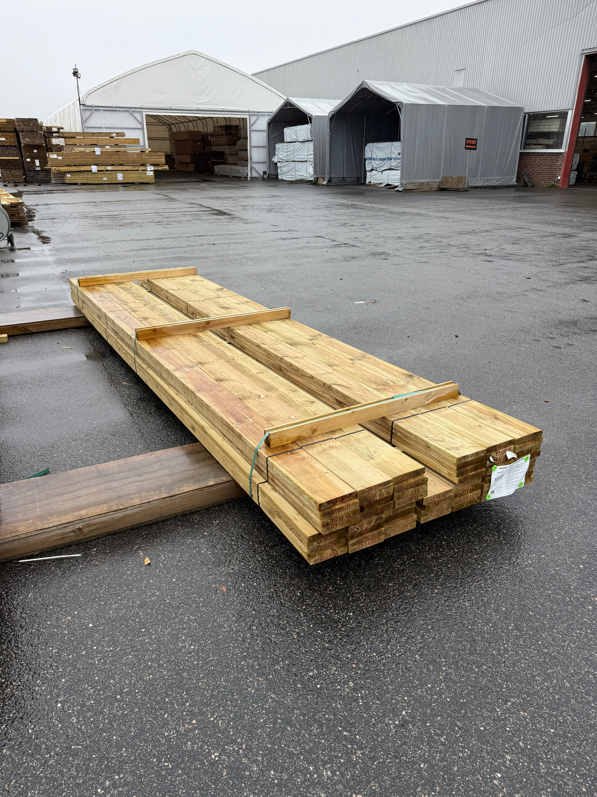 Paket Tryckimpregnerad Rillad Trall 28x145mm – 52st, 4,20m