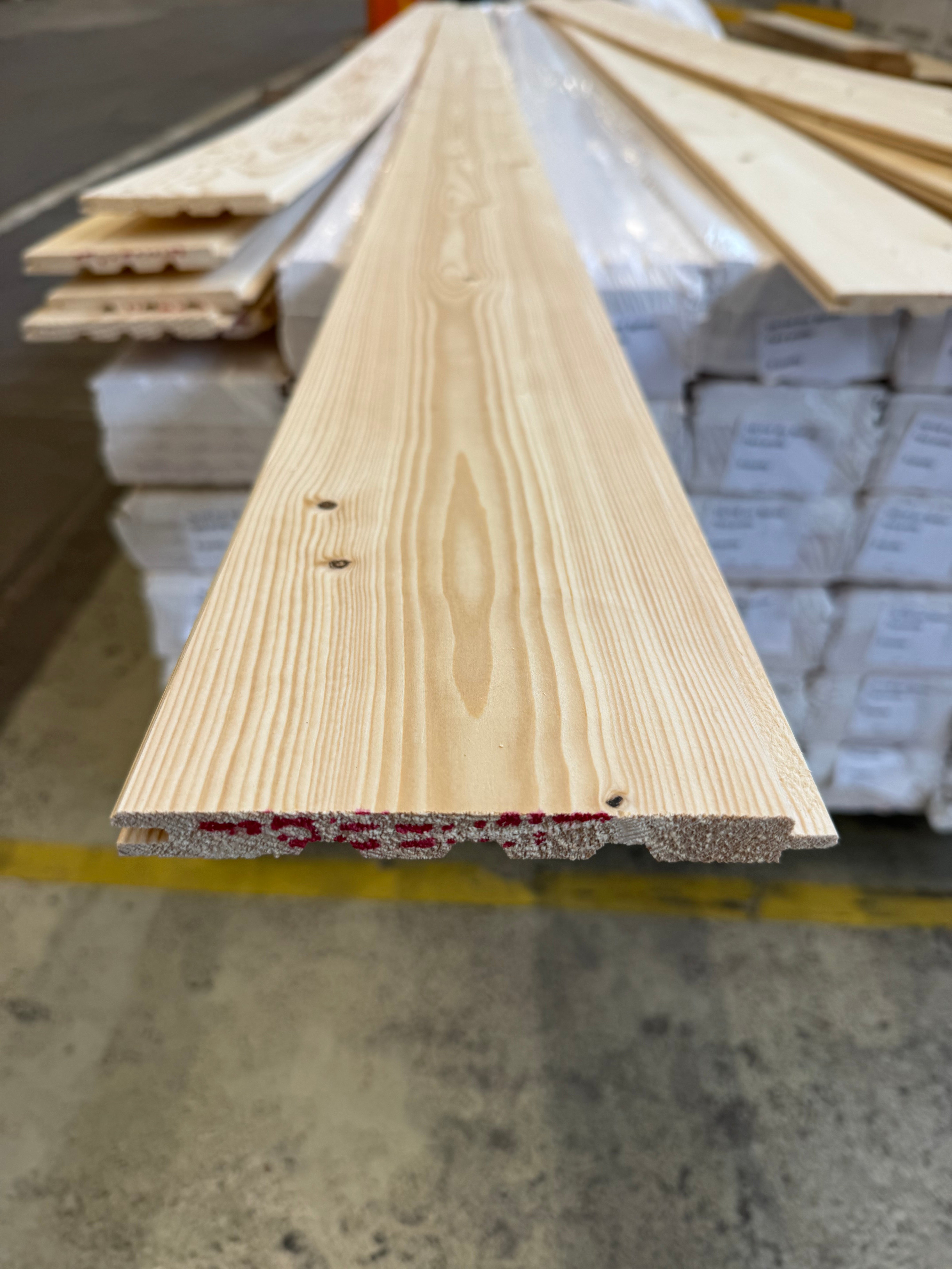 Innerpanel Fasspont 13,5x145mm – B-sortering (Gran, Obehandlad)