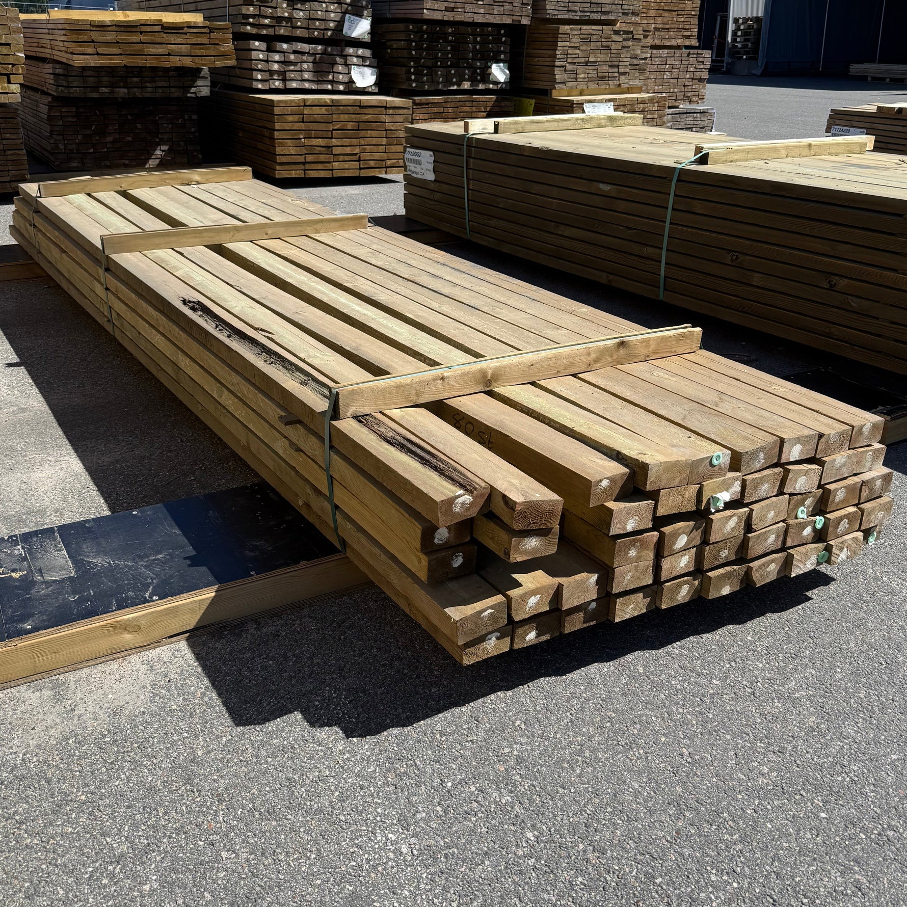Paket Tryckimpregnerade Reglar 50x100mm, 50st 3,90–4,20m