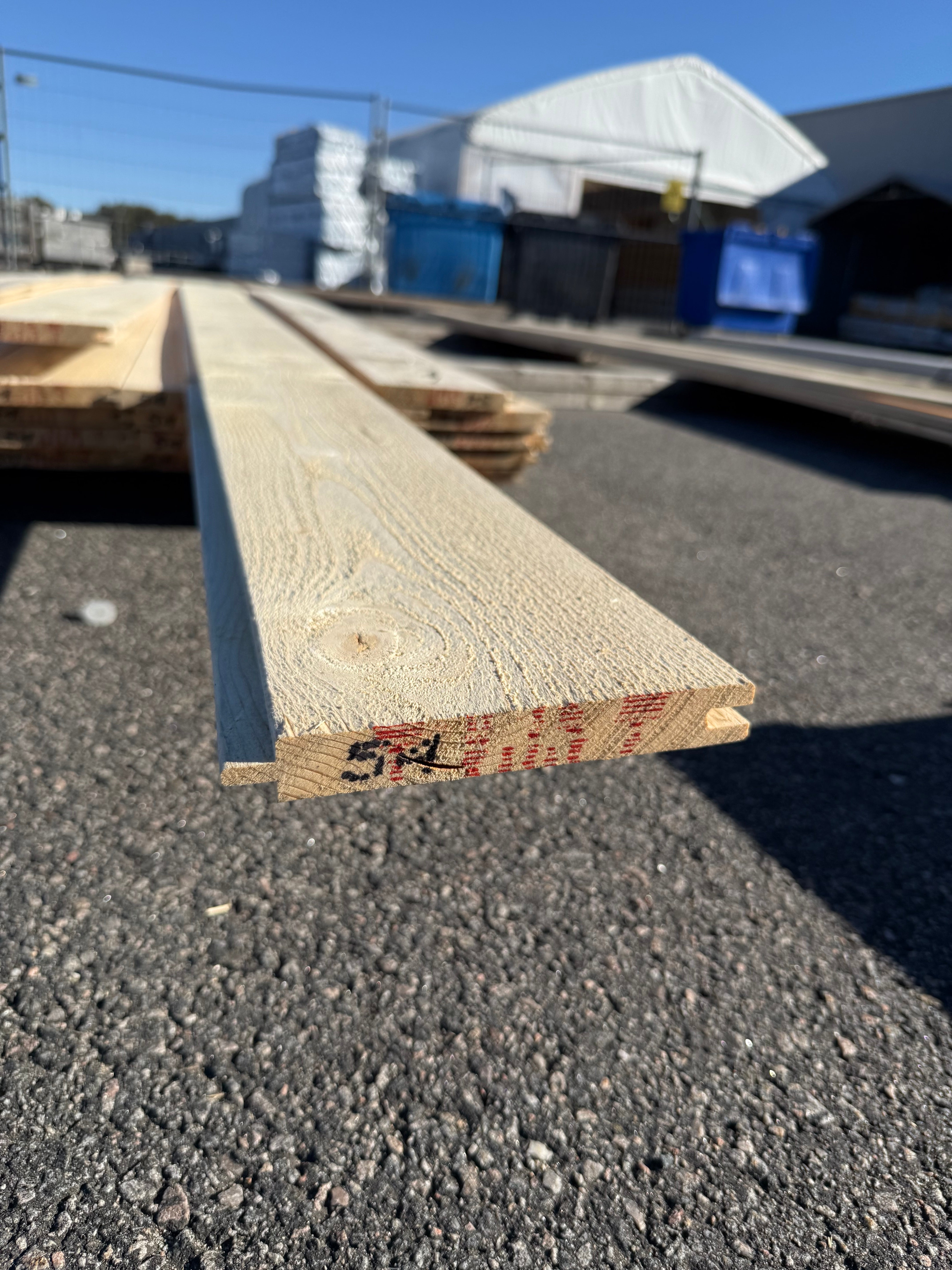 Paket Ytterpanel 22x170mm – 28 st (5,40 m, gran, obehandlad)