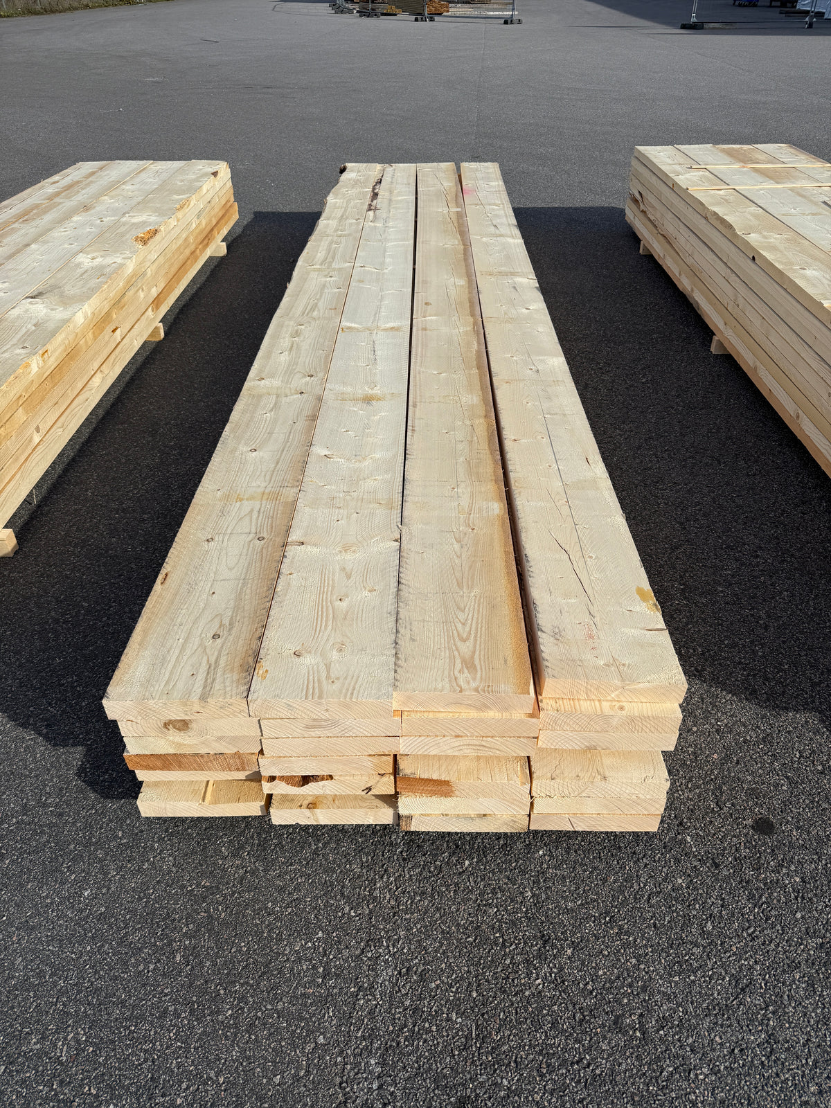 Paket Ohyvlade Reglar 47x250mm (3,90–4,80m) 28st