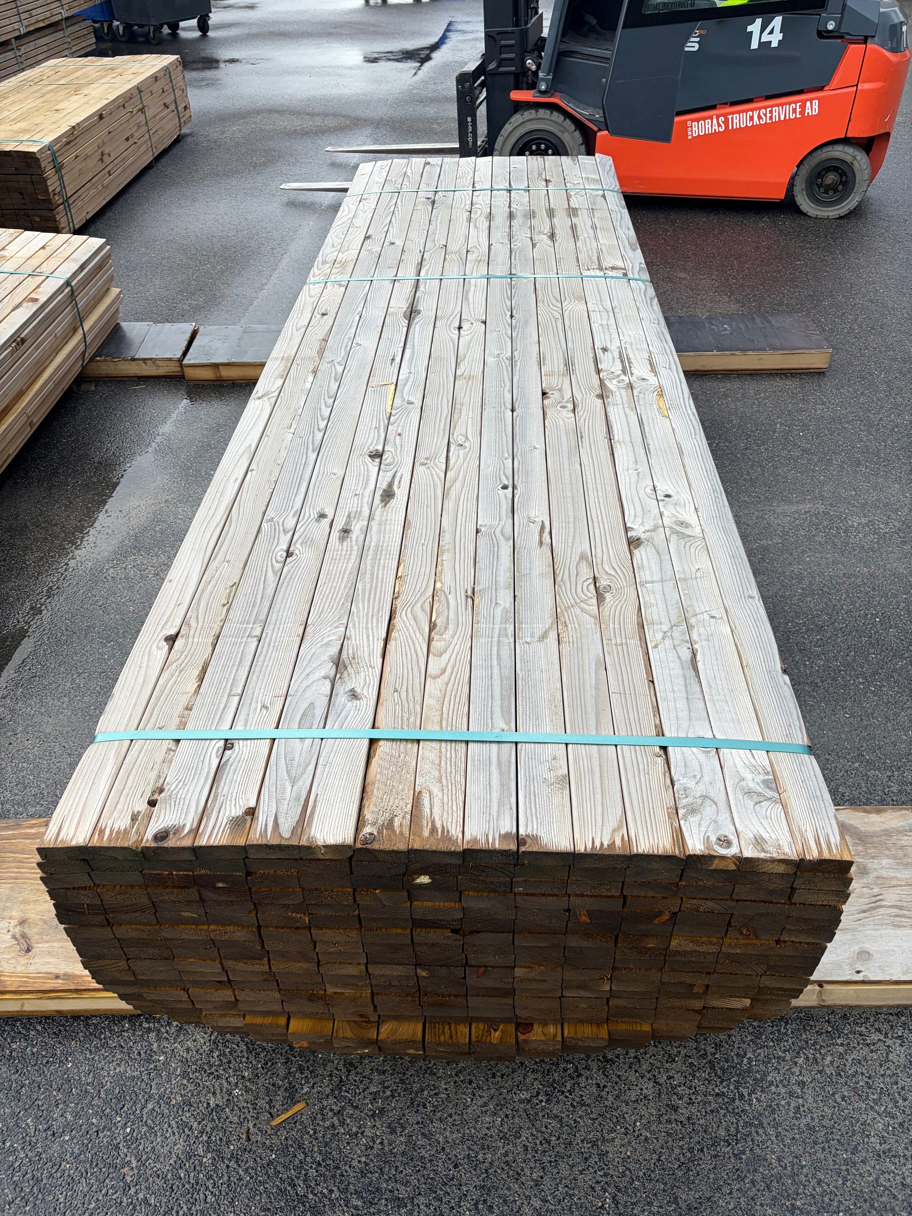 Paket Tryckimpregnerad Staketribba 28x70mm G4-3, 270st 3,60m