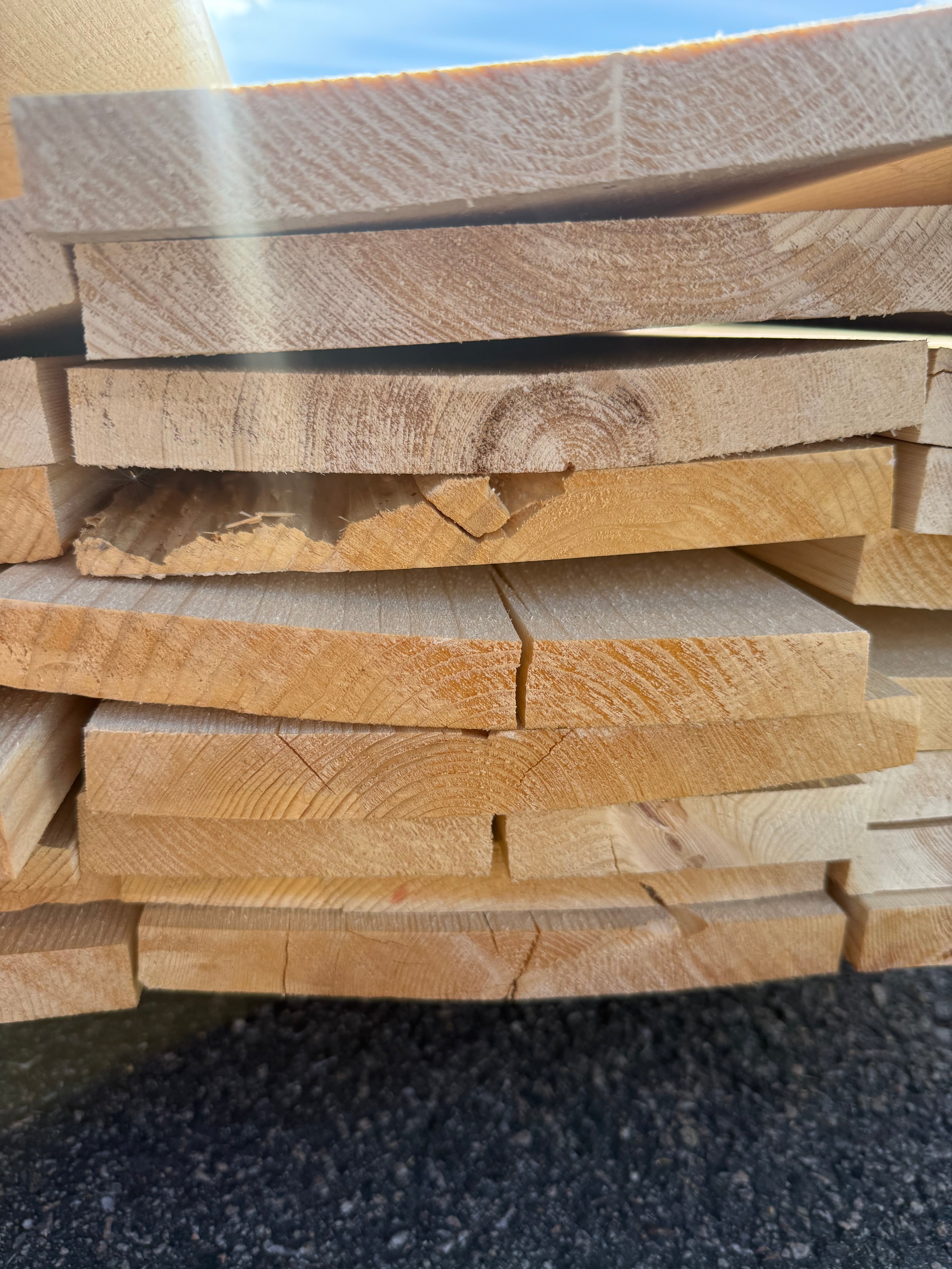Paket Finsågad Panel 22x195mm 44st 3.0–3.60m – Andra sortering