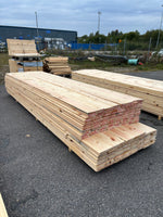 Paket Spontade Furu Brädor 27x145mm 3,60–3,90m – 144st (Andra Sortering)