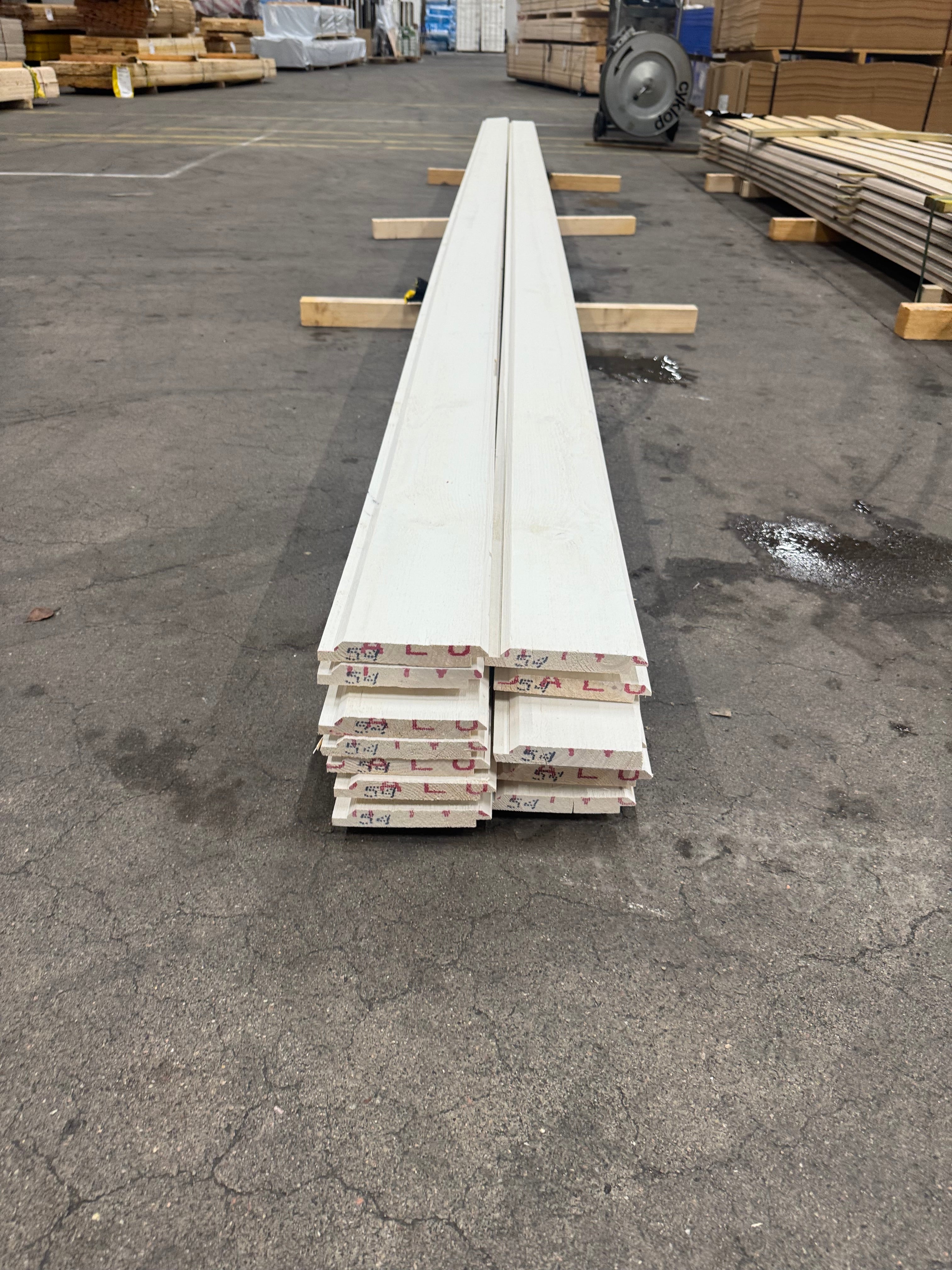 Paket Ytterpanel Dubbelfas 22x145mm – 13 st (5,40 m, Vit Alkydoljefärg)