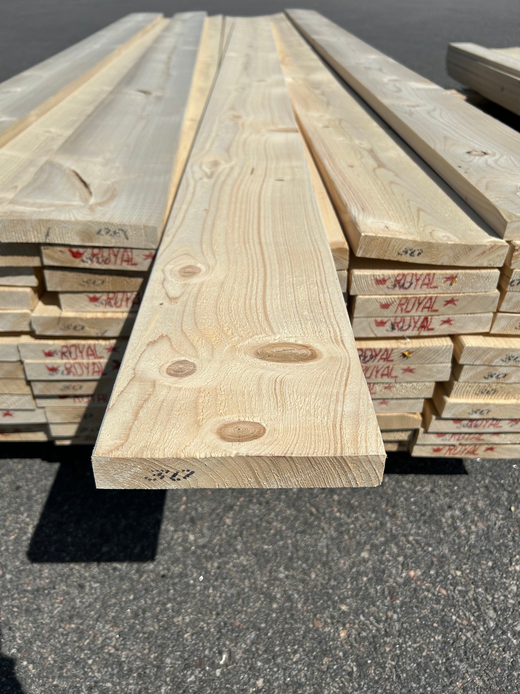 Paket Finsågade Brädor 28x170mm 3.0m 70st Obehandlade
