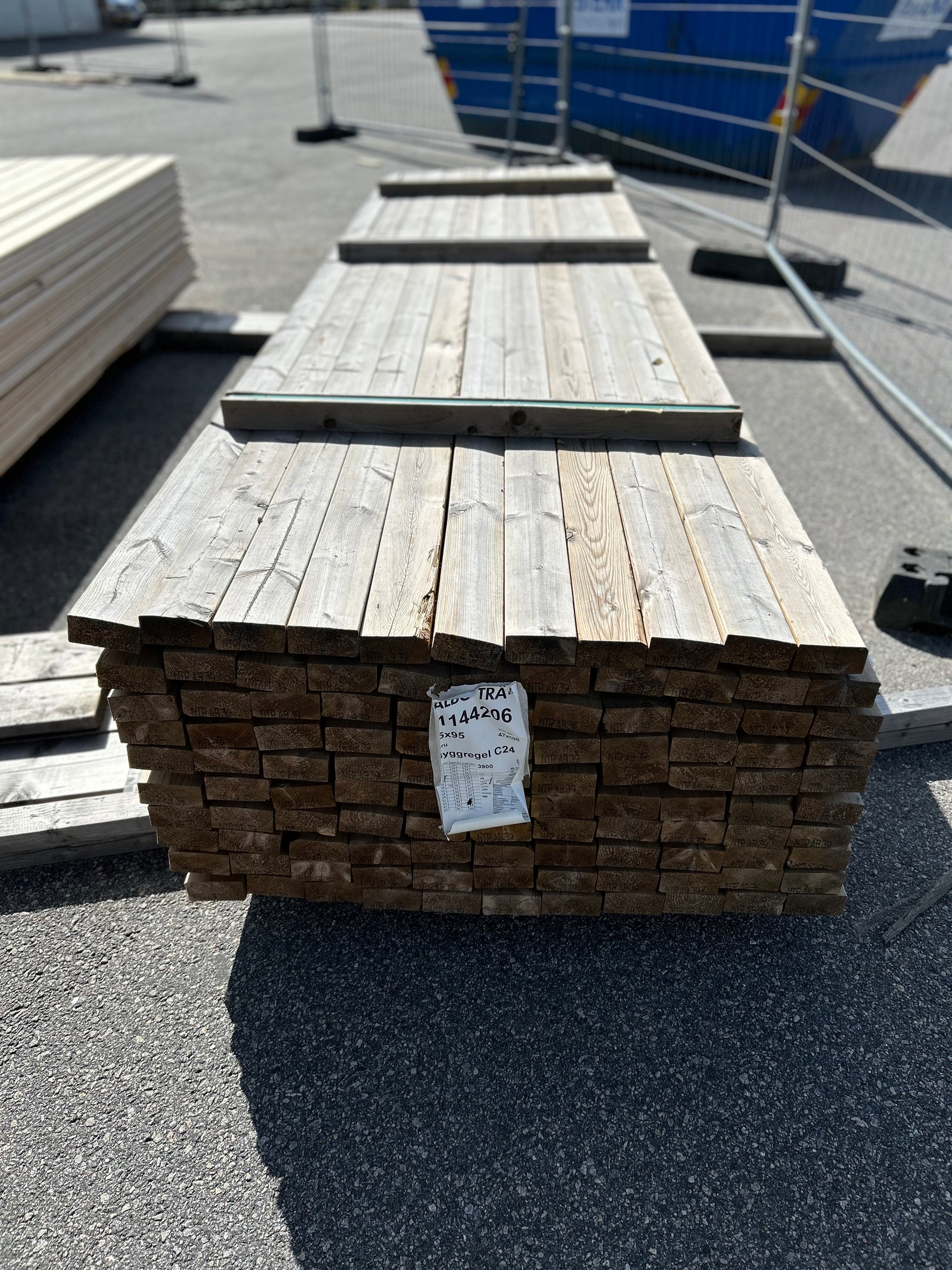 Paket Tryckimpregnerade Reglar 45x95mm 3,90m 110st NTR AB