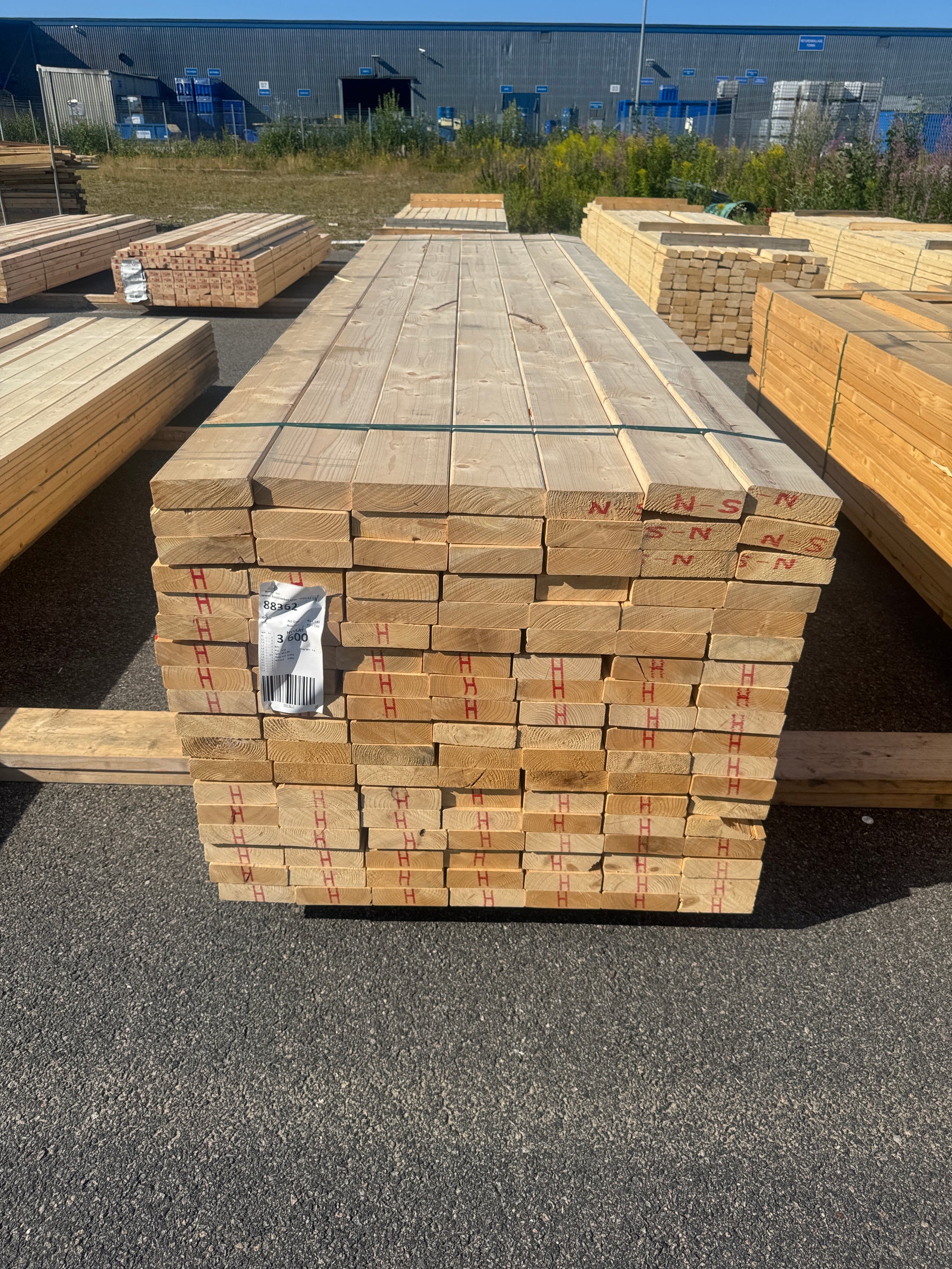 Paket Reglar 45x145mm 3,30-3,60m 126st
