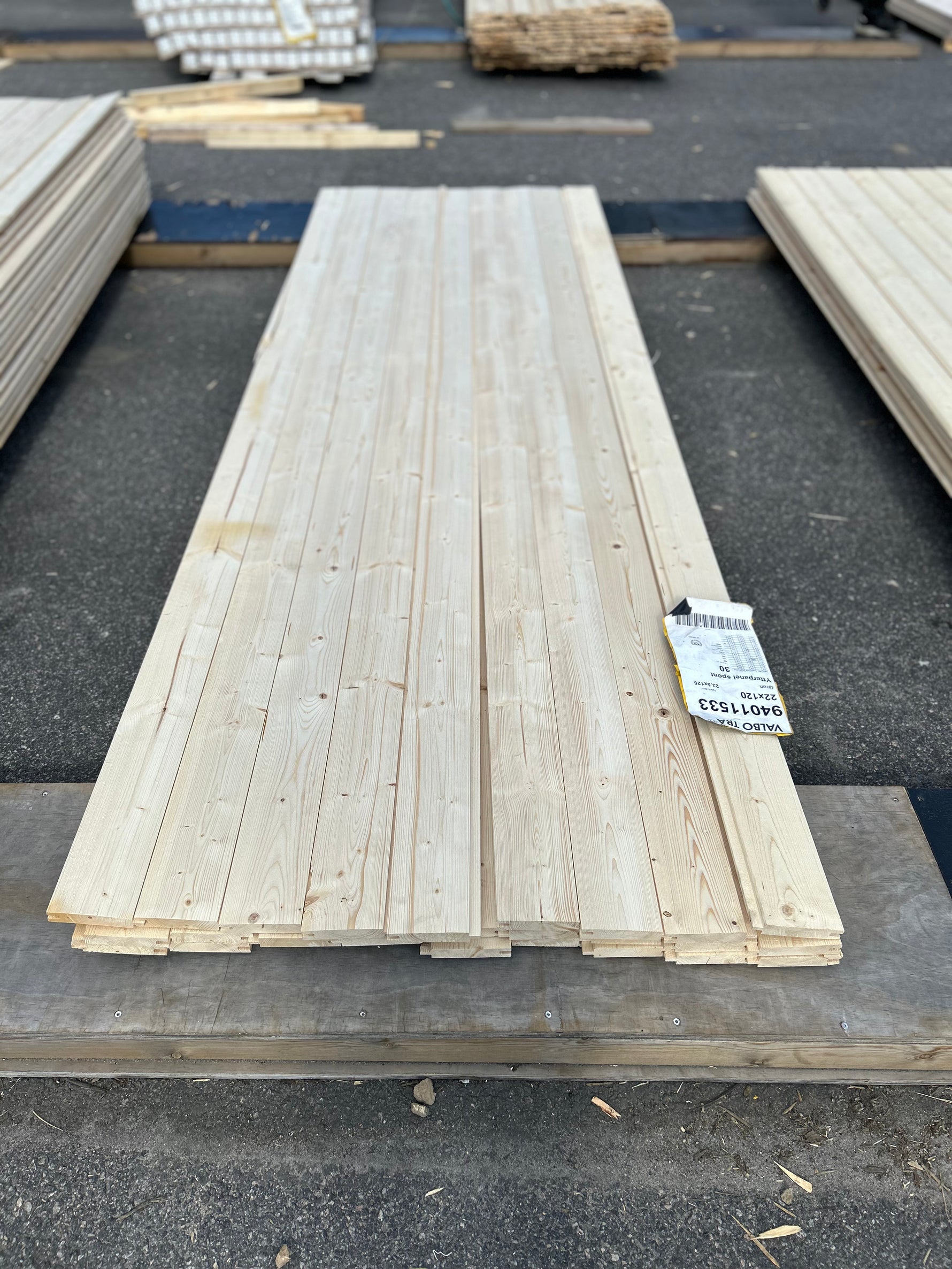 Paket Ytterpanel 22×120mm 3,00 m 27 st Obehandlad Gran