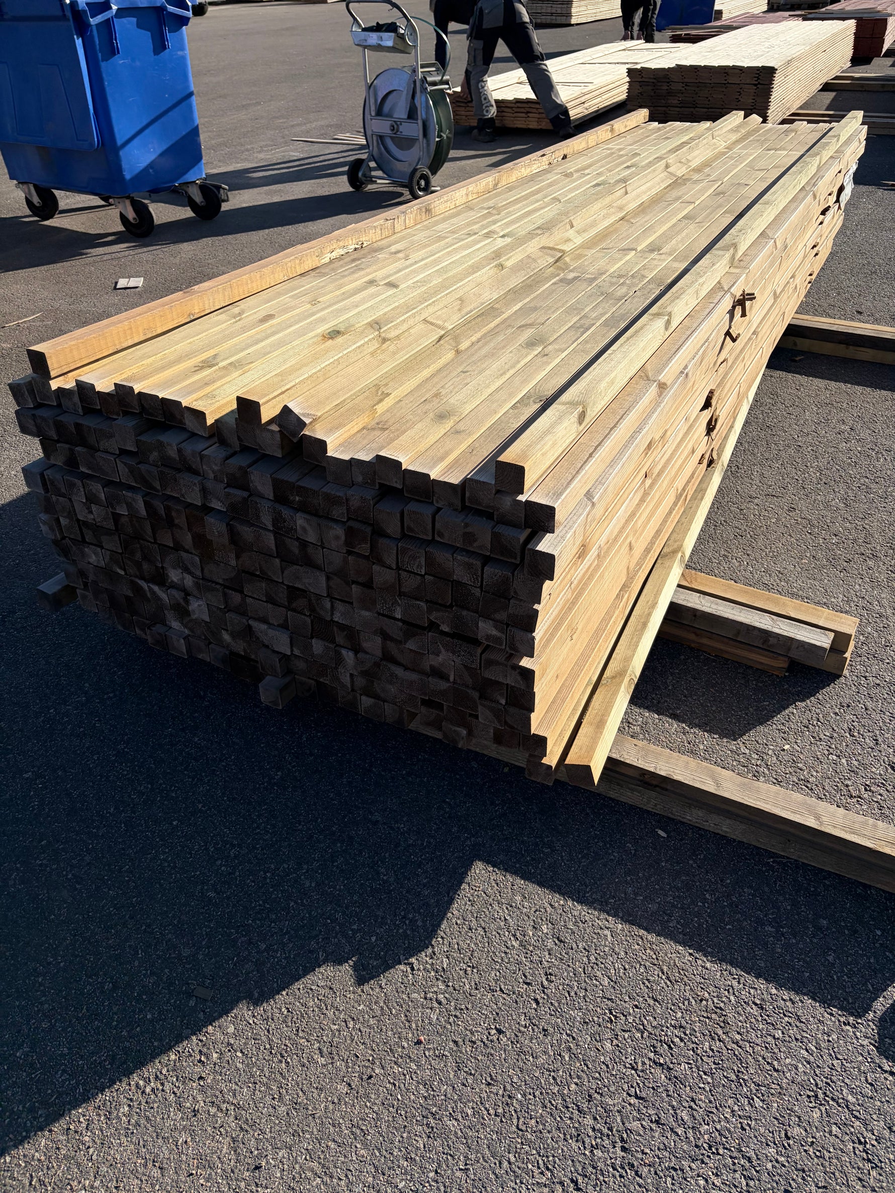 Paket Reglar 45x45mm – 220 st 3,30 m Tryckimpregnerad - Spirec