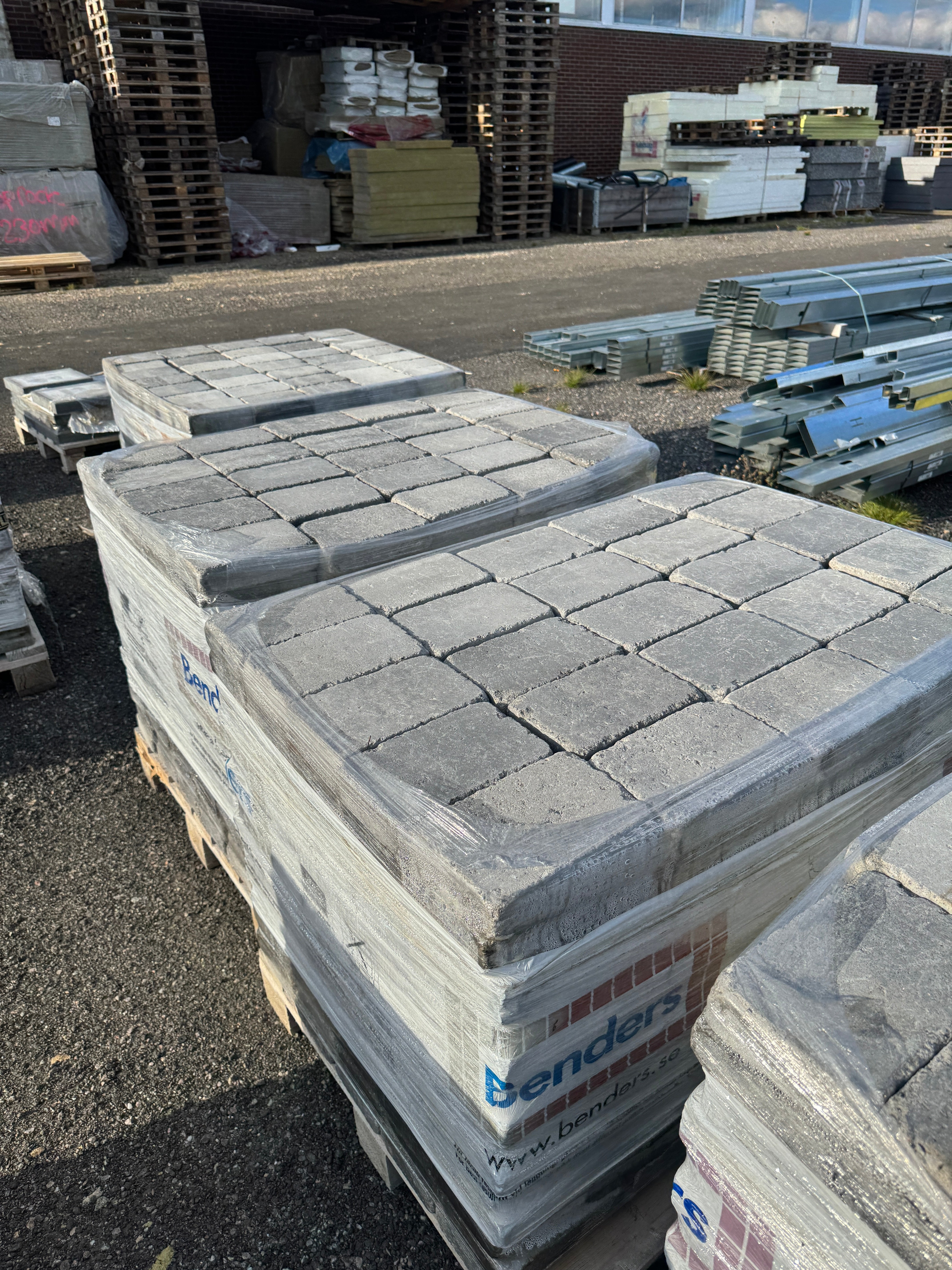 5 Pall Marksten Labyrint Antik Hel 210x140x50mm Gråmix&nbsp;