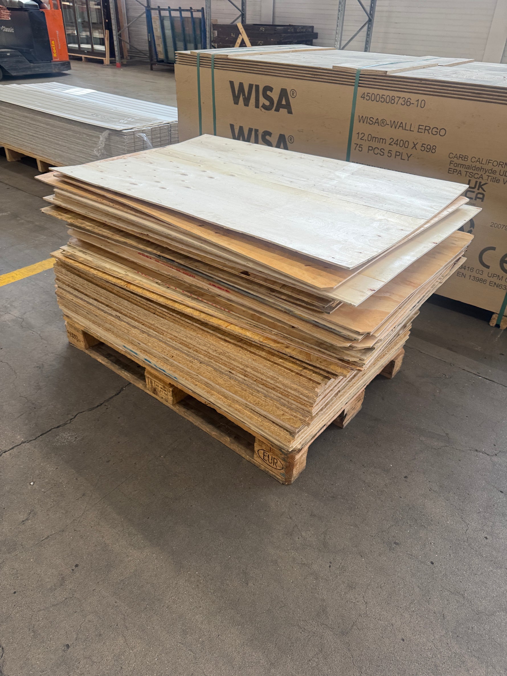 Pall OSB & Plywood – ca 70 skivor