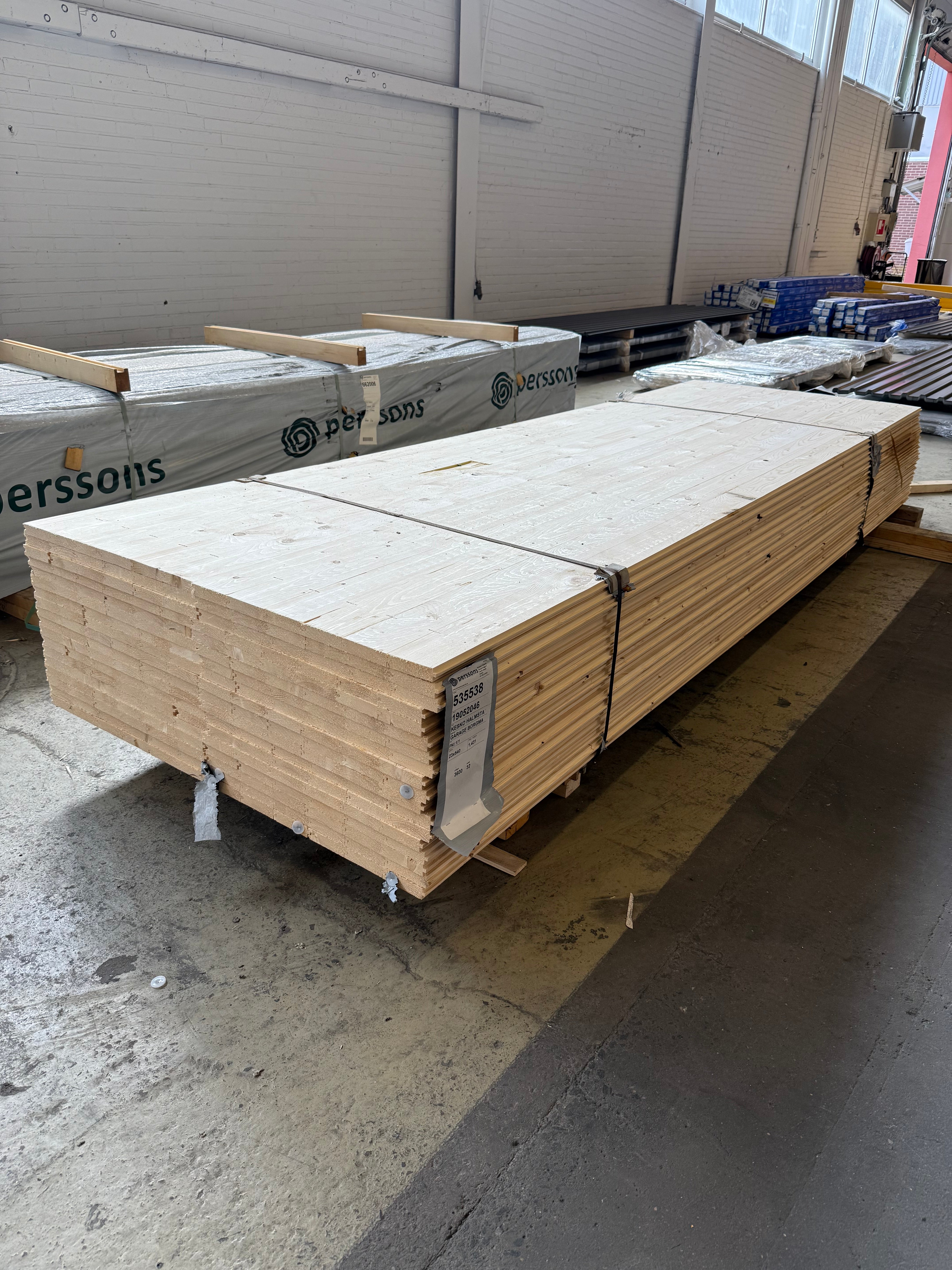 Paket Råspontluckor 23x540 mm – 3,60 m – 36 st