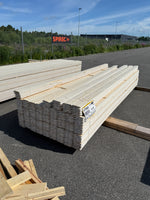 Paket Ytterpanel Enkelfas Halvspont 22x120mm, 203st 3.60m Grundmålad