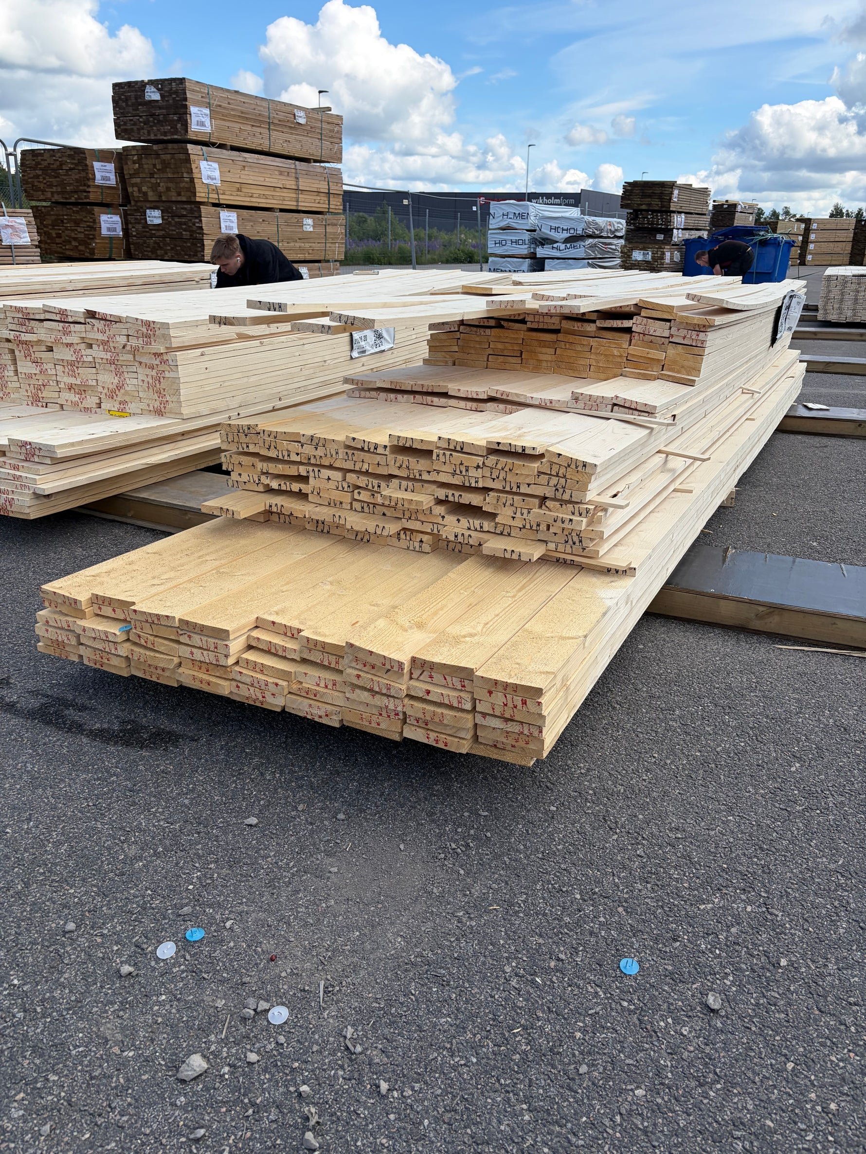 Paket Finsågade Brädor 22x120mm, 233st 3,0–4,80m (Andra sortering)