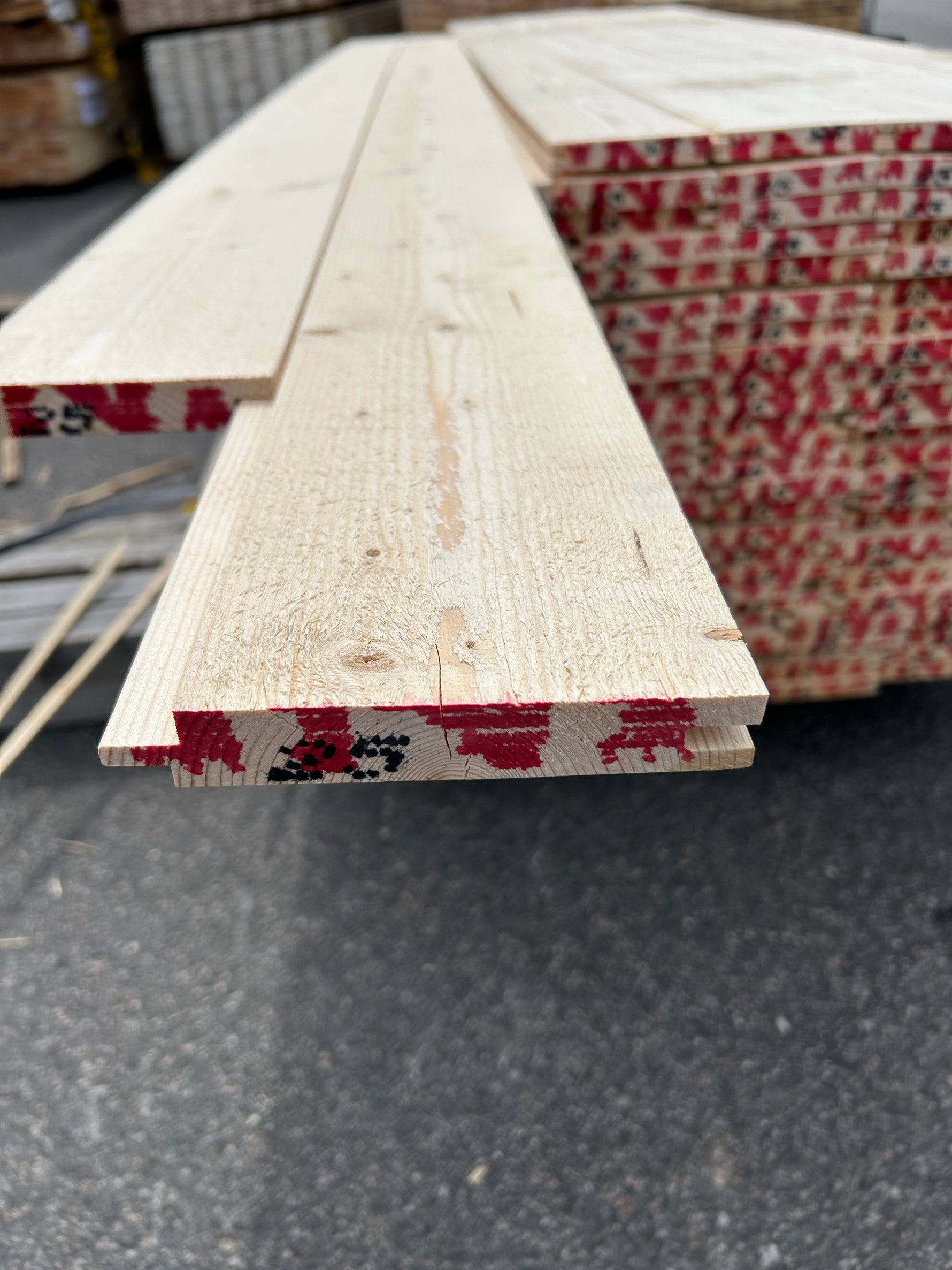 Paket Falsad Spårpanel 22x145mm- 2,50m 175 st Obehandlad