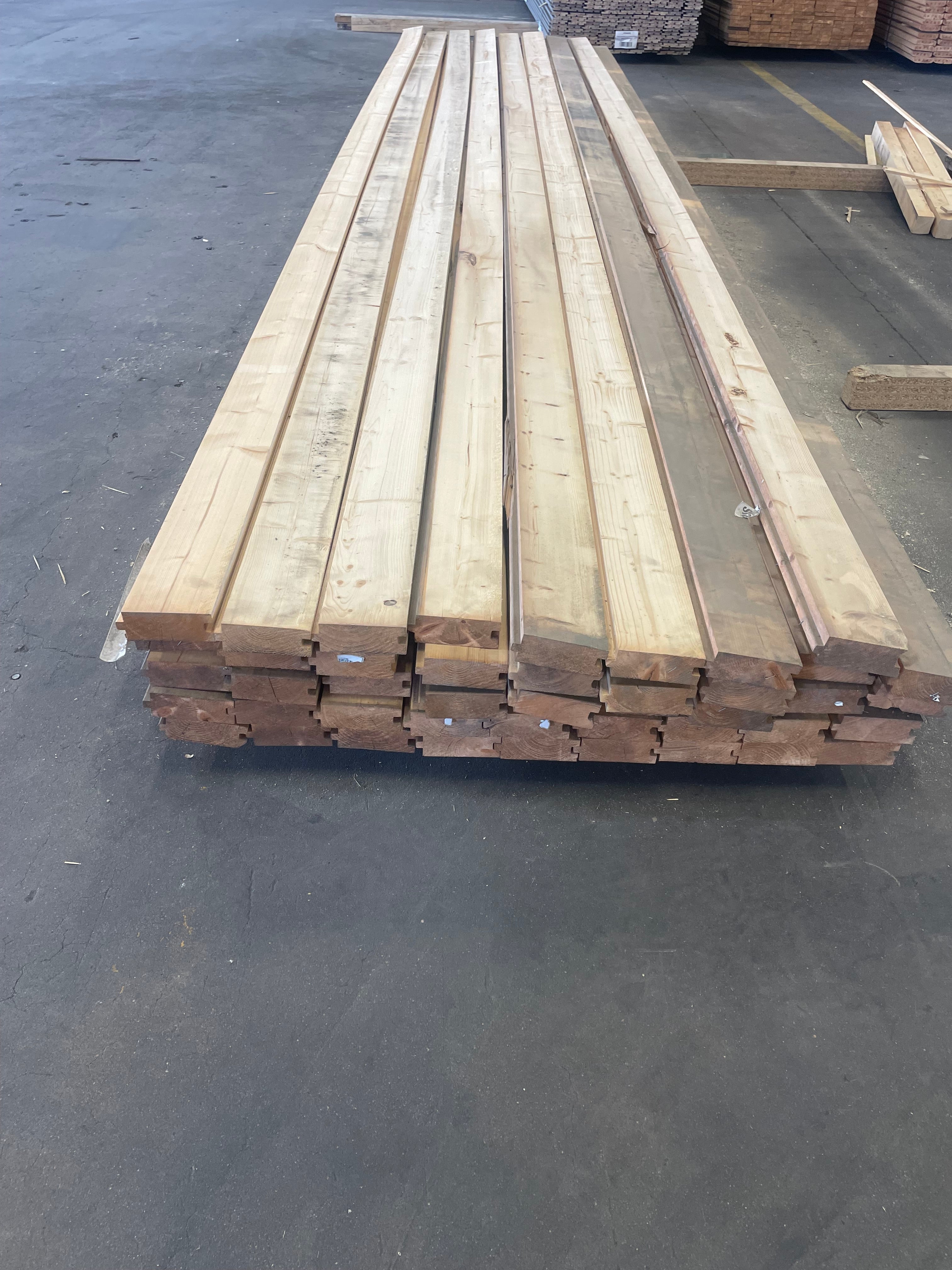 Paket Slätspont 45x120 5.40m 44st Dammig